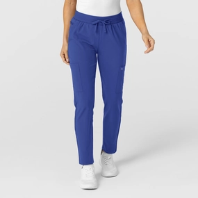 W123 Women's Flex-n-Reach Track Scrub Pant - Galaxy Blue Adventure Ready
