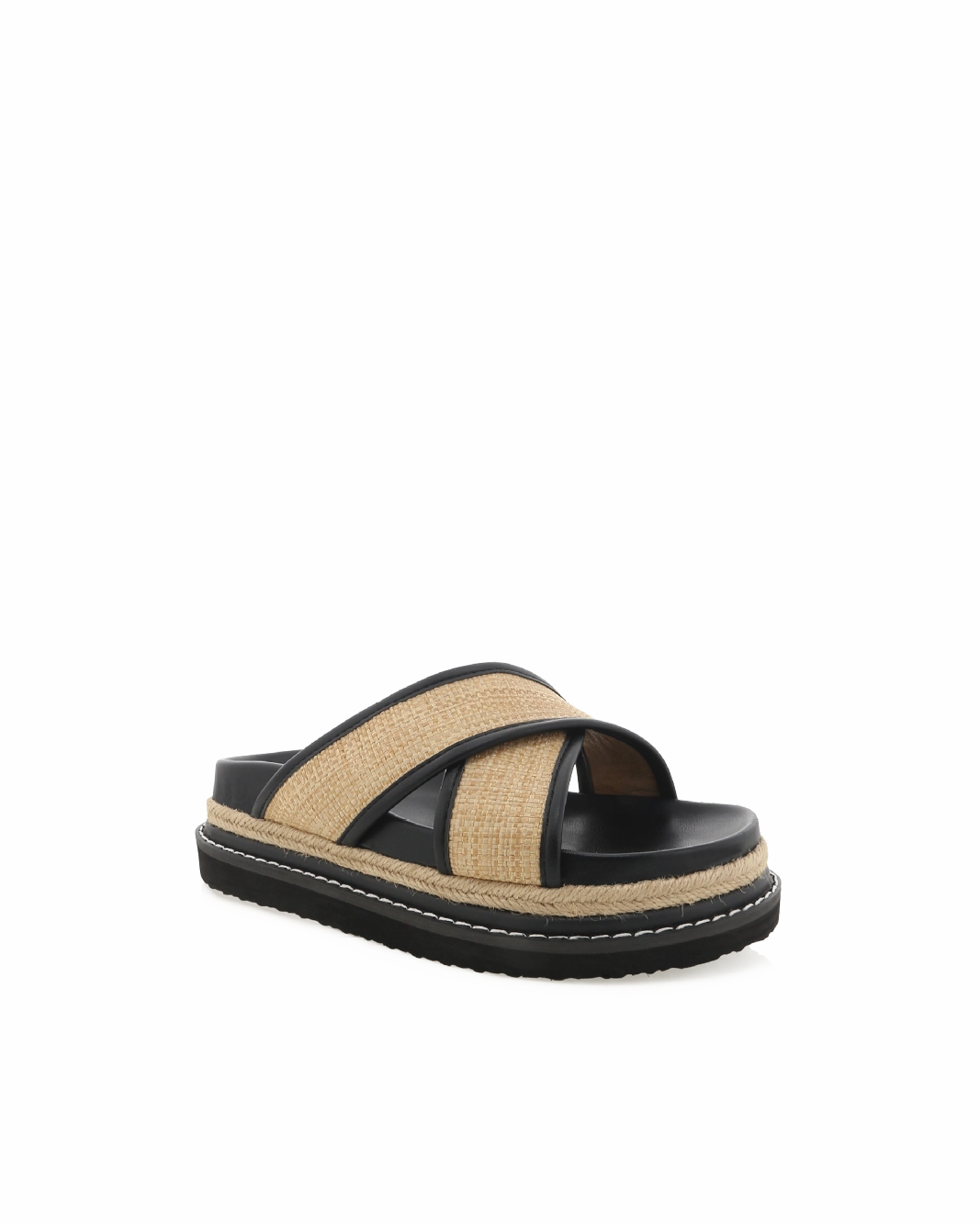 AYSHA - NATURAL RAFFIA Chic Walking Shoes Tree Lane