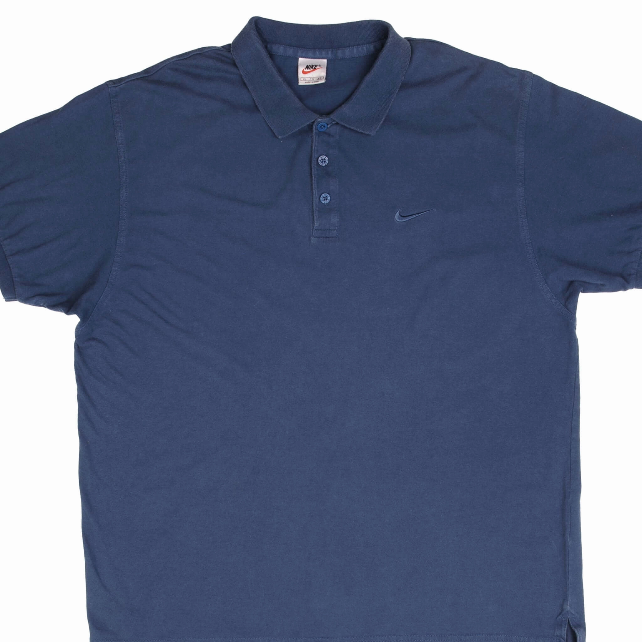 Cozy Vibes VINTAGE NIKE CLASSIC SWOOSH BLUE POLO SHIRT 1990S SIZE XL