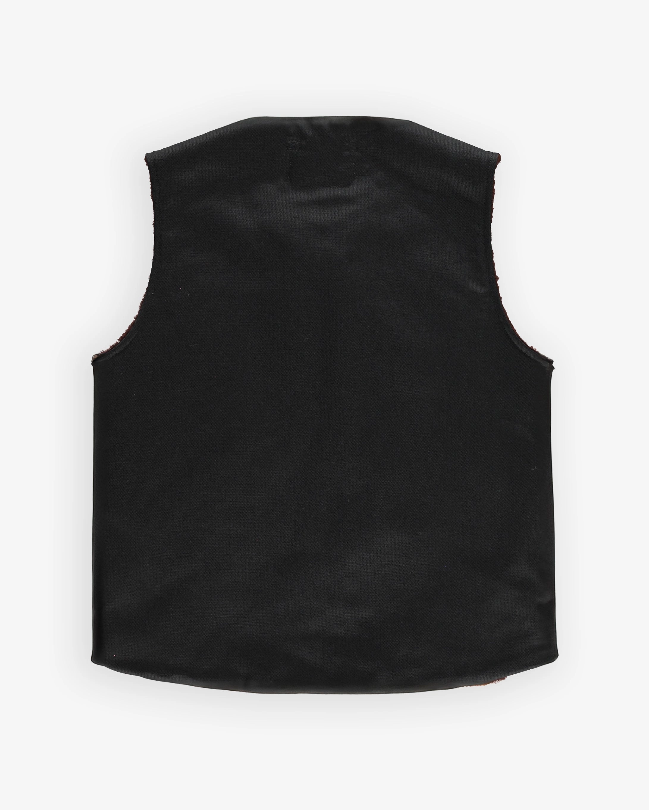 Deck Vest Bedford Cords Black Instance