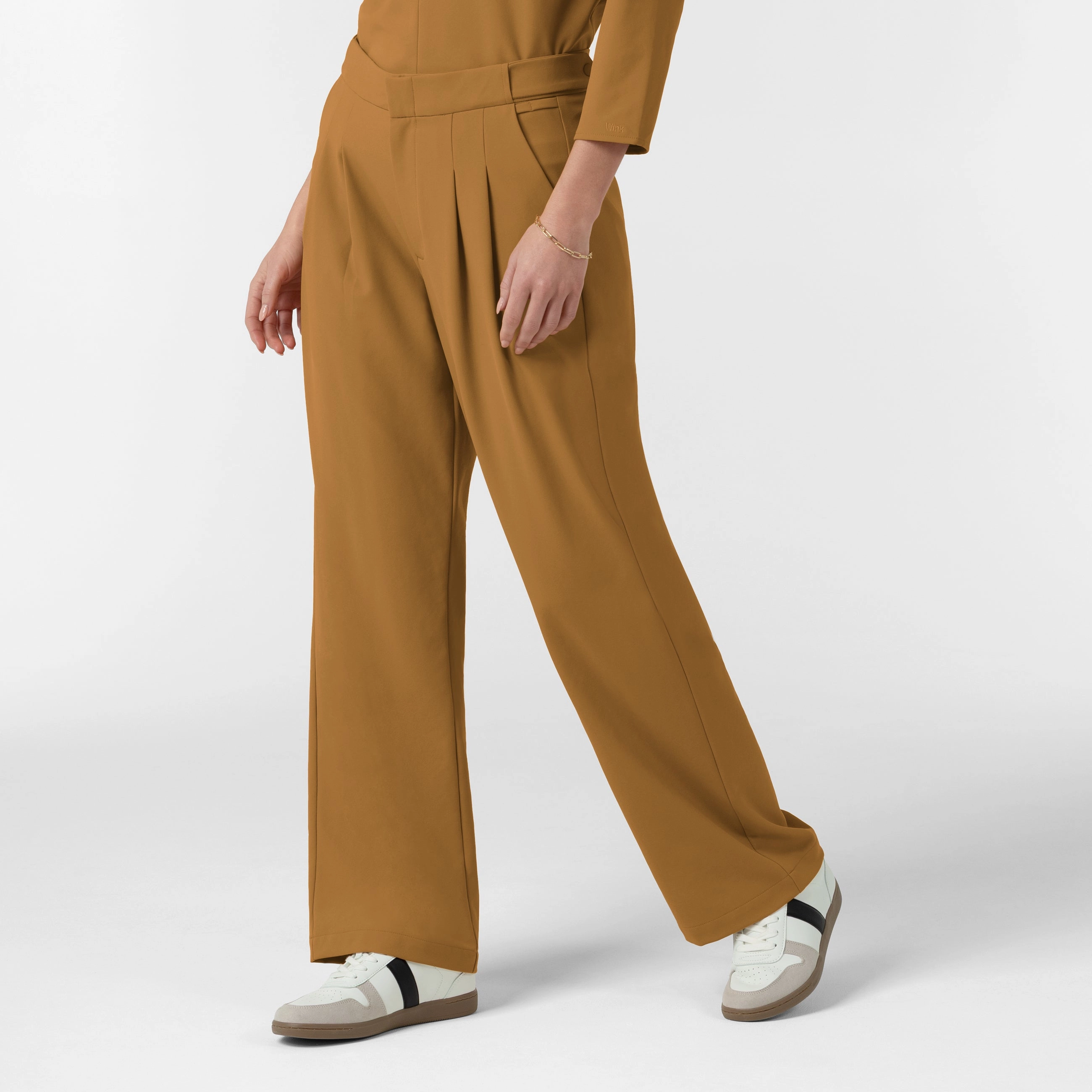 Fashionable Design MoistureWicking BLK Edit Women's Wide Leg Scrub Trouser - Auburn