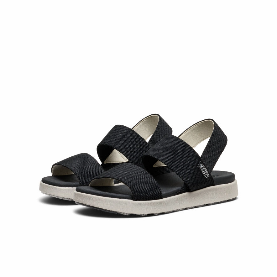 Women's Elle Backstrap Sandal Wide  |  Black Easy Entry Sandal Sole