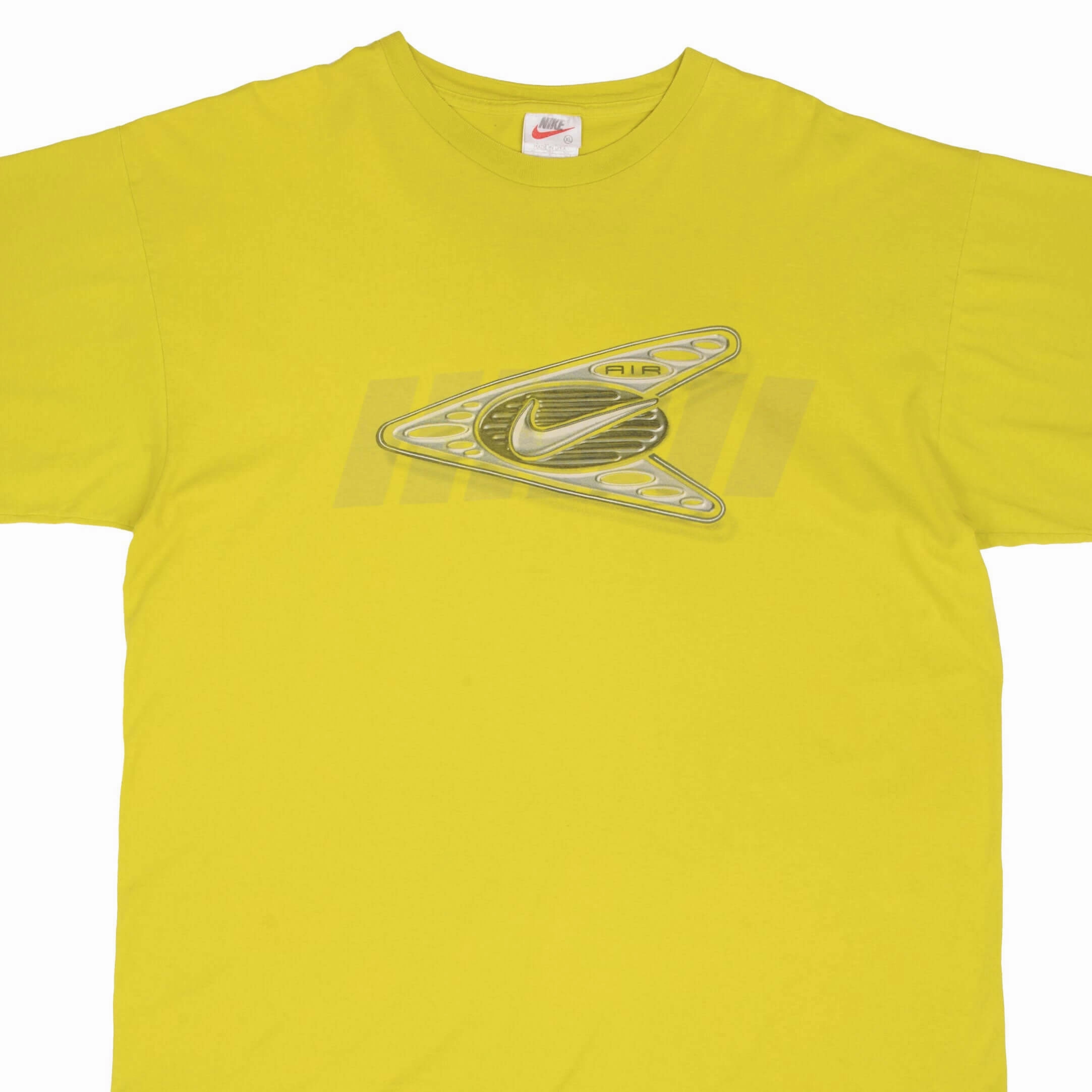 VINTAGE NIKE AIR BIG SWOOSH  TEE SHIRT 1990S SIZE XL MADE IN USA School spirit