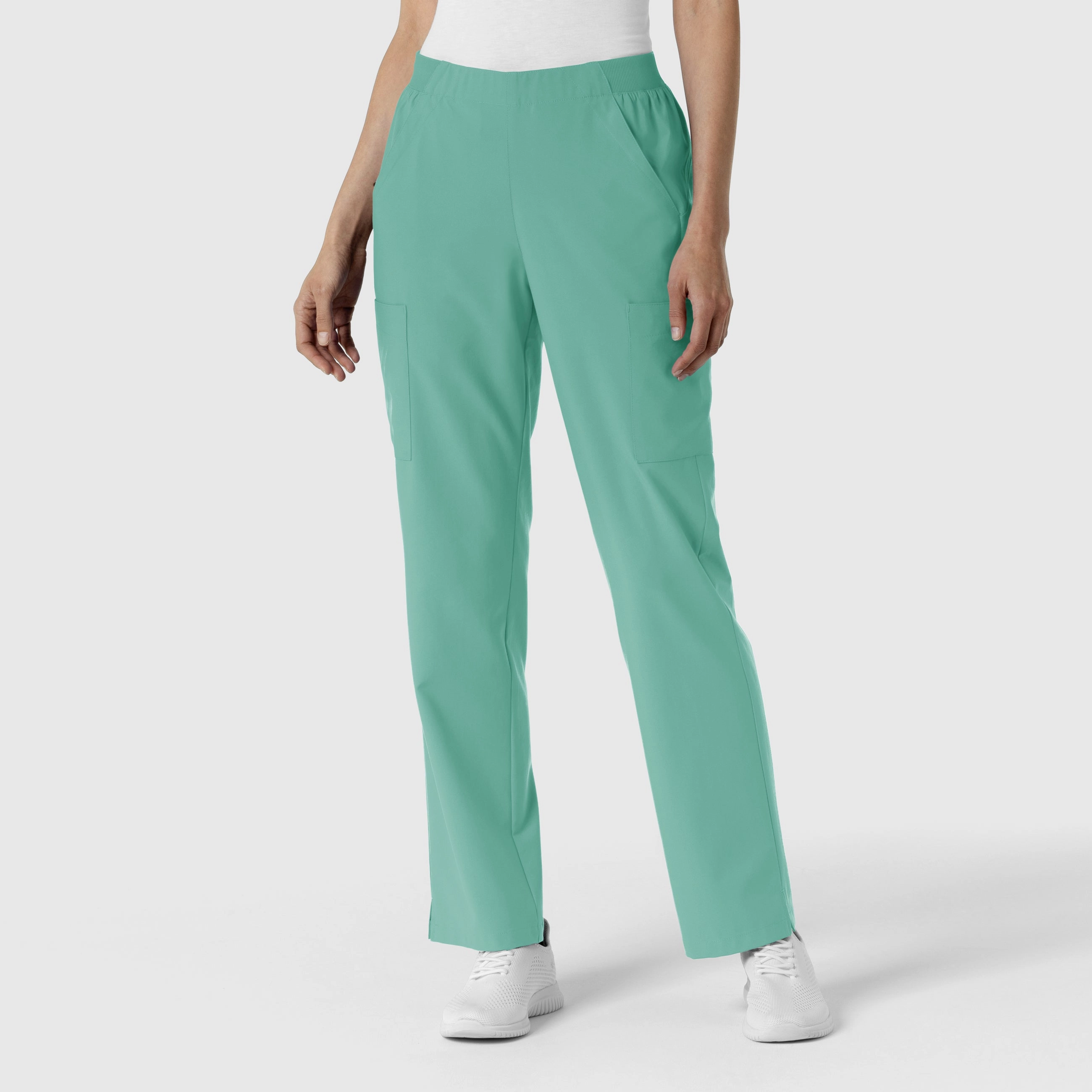 Travel Ready Fit W123 Women's Cargo Utility Scrub Pant - Turquoise
