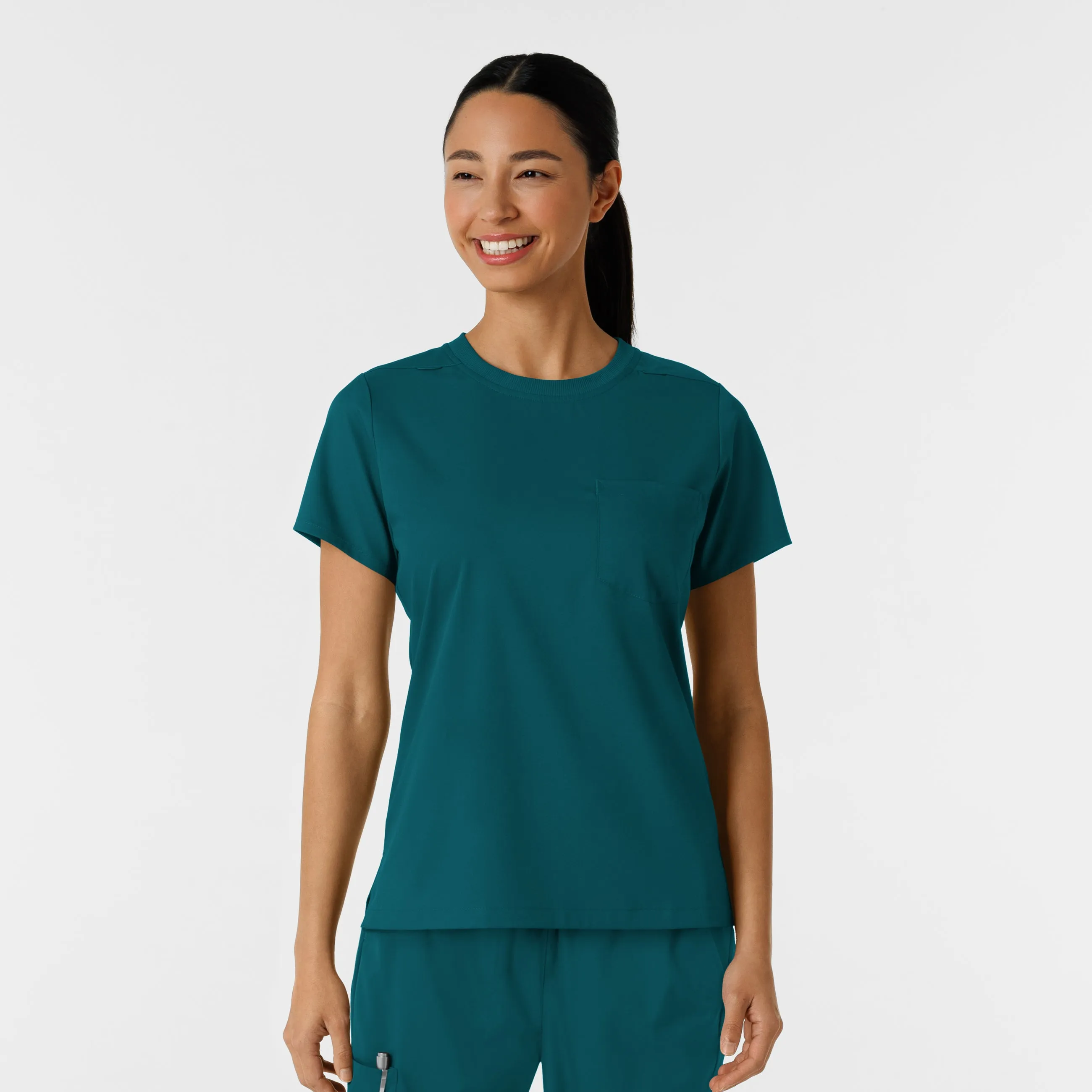 Fitted Blouse Boundless Women's Classic Scrub Tee - Caribbean