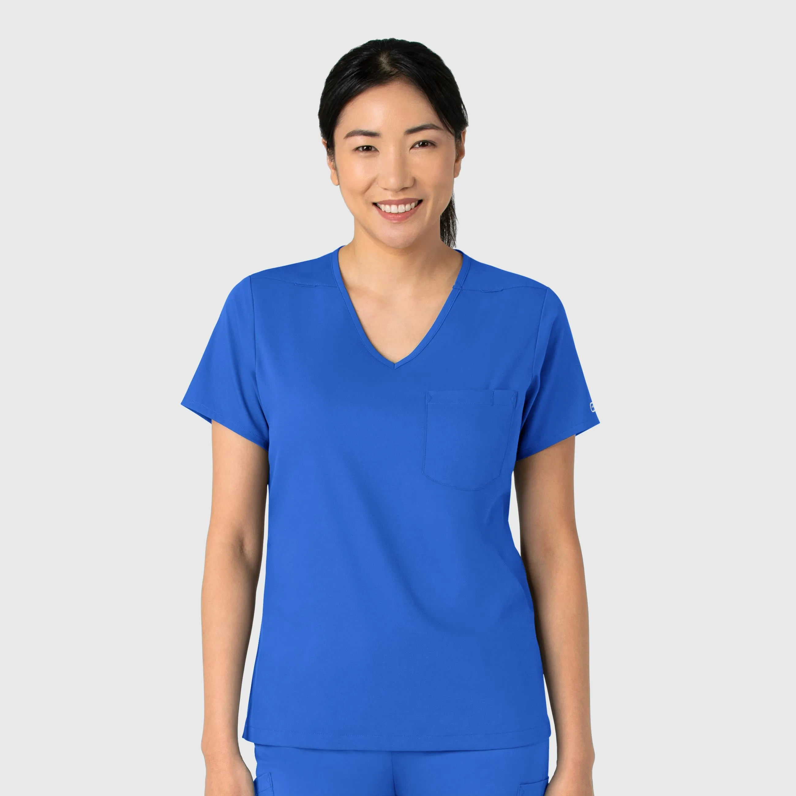 AntiSnag Fabric Sport Hoodie Boundless Women's Tuck-In Scrub Top - Royal