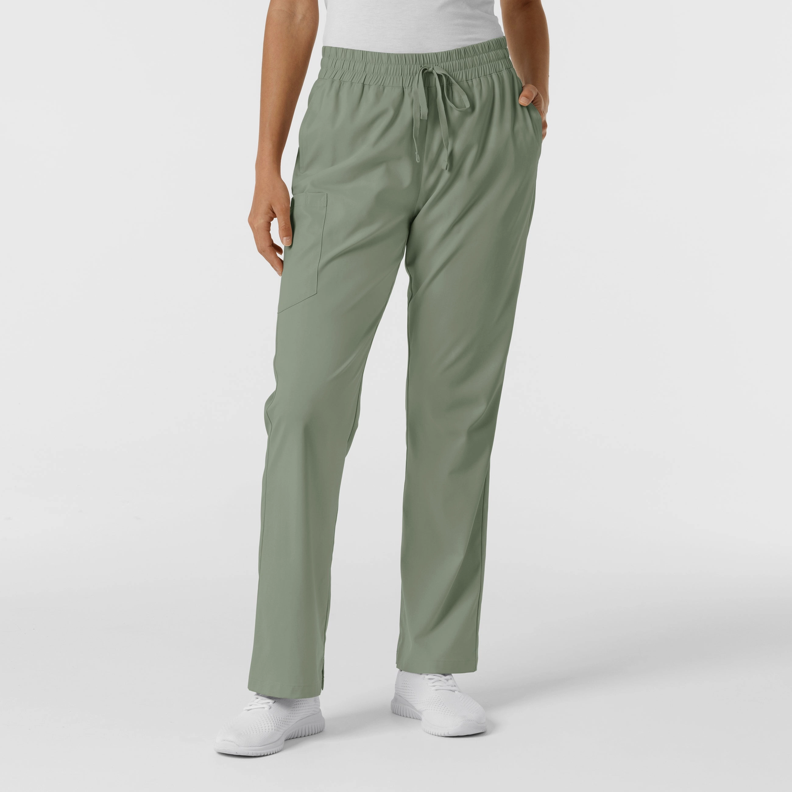 Boundless Women's Bootcut Scrub Pant - Sage Work Ready Minimal Vibe