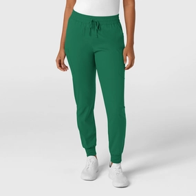 Light Reflective Details Boundless Women's Jogger Scrub Pant - Hunter