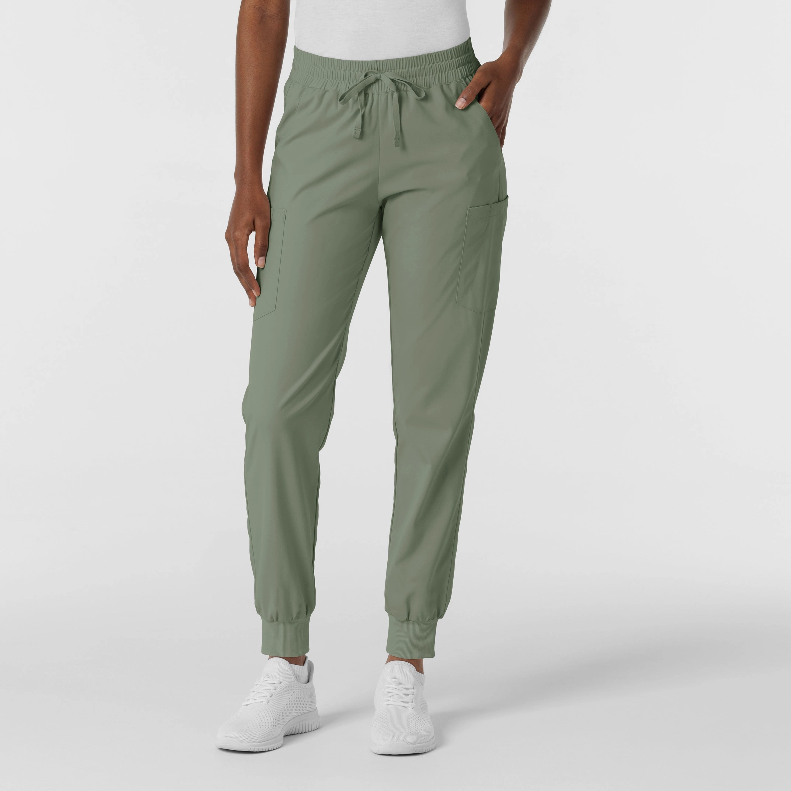 Boundless Women's Jogger Scrub Pant - Sage Core Fit Design