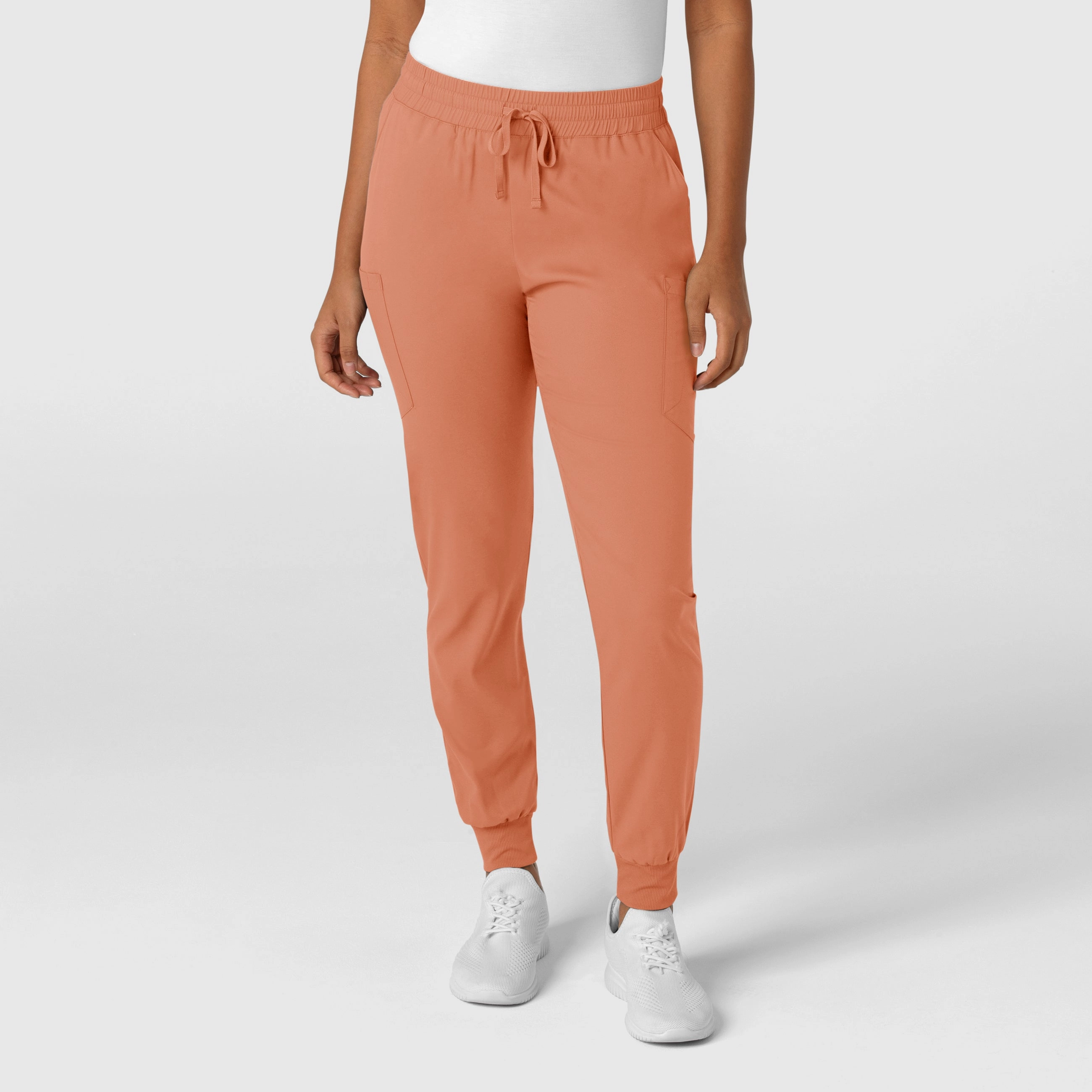Travel Friendly Athletic Flex Wear Boundless Women's Jogger Scrub Pant - Terracotta