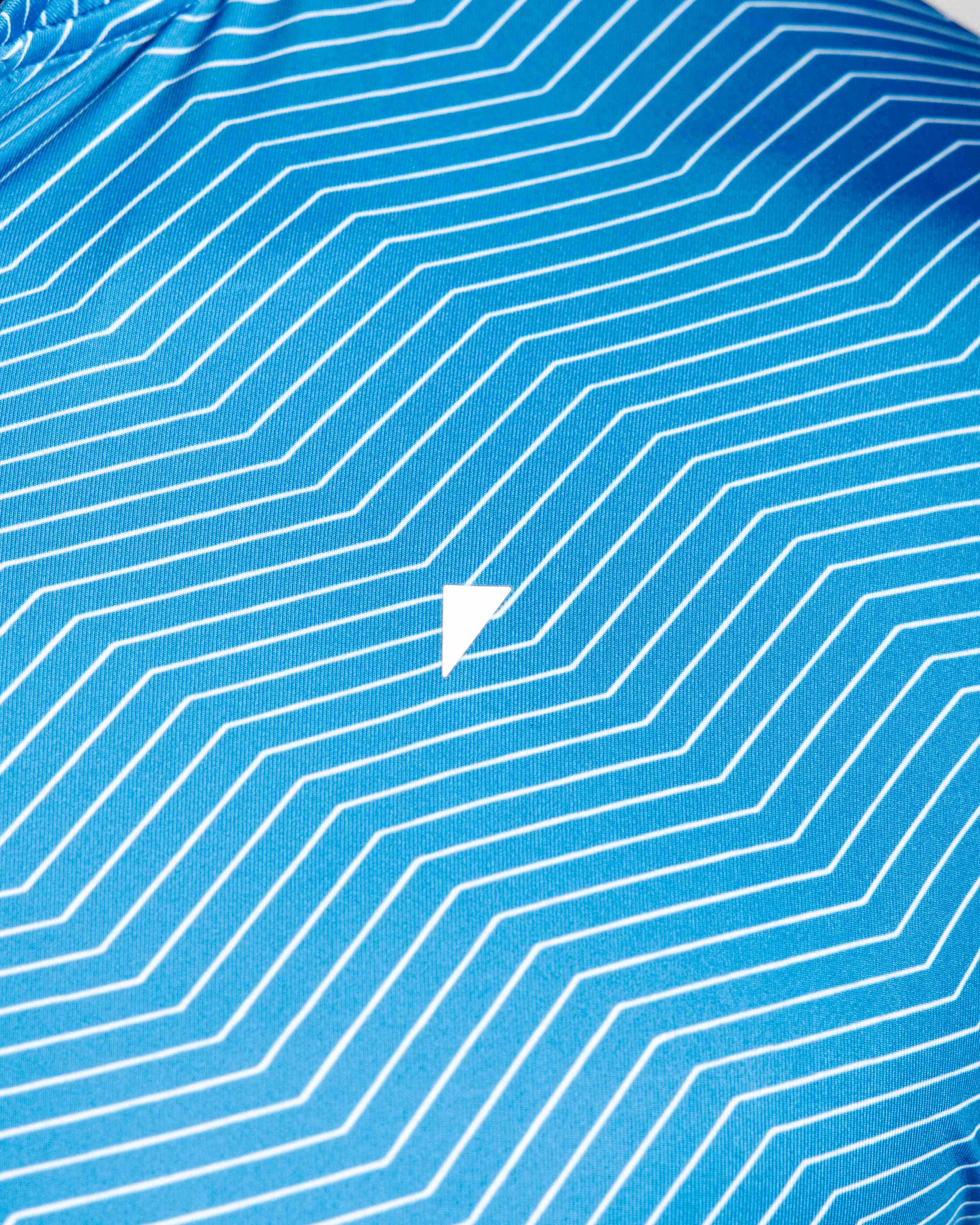 Blue Chevron Blade Polo Trendy Fit