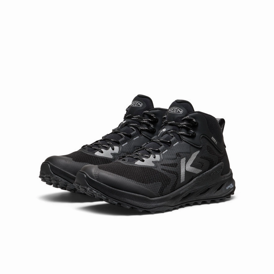 Men's Zionic NXT Waterproof Hiking Boot  |  Triple Black Wedge Heel