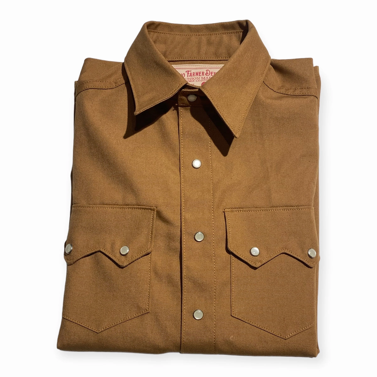 10oz Duck Canvas Saw Tooth Work Shirt / Made in Texas Workwear Approved Ventilated Back Panel