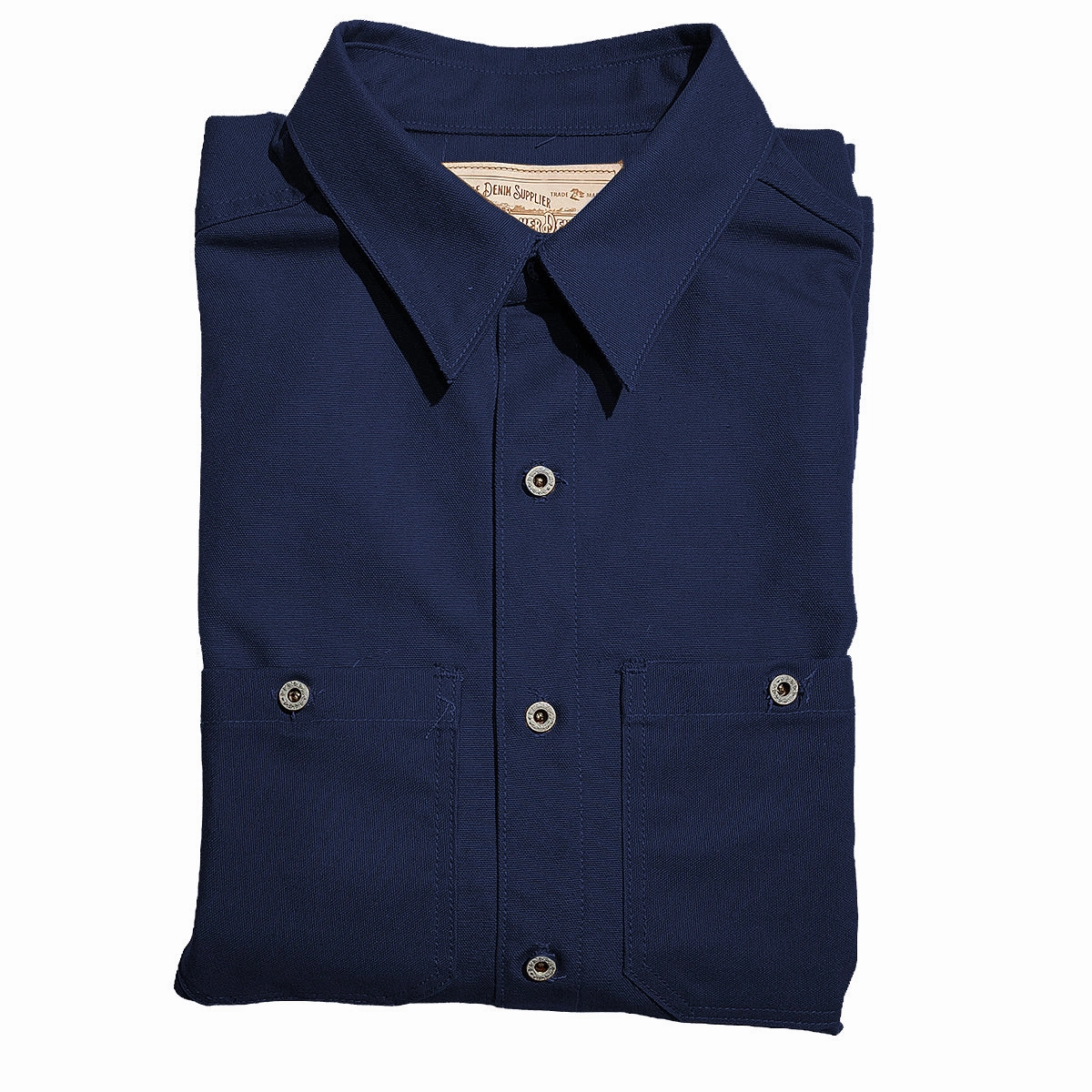 #133 12oz USA Duck Canvas Work Shirt Navy Timeless Comfort Weekend Style