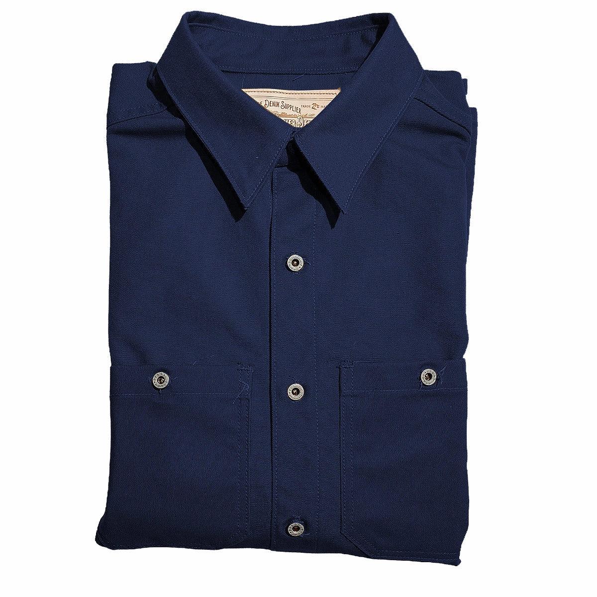 Polished Look #133 12oz USA Duck Canvas Work Shirt Navy