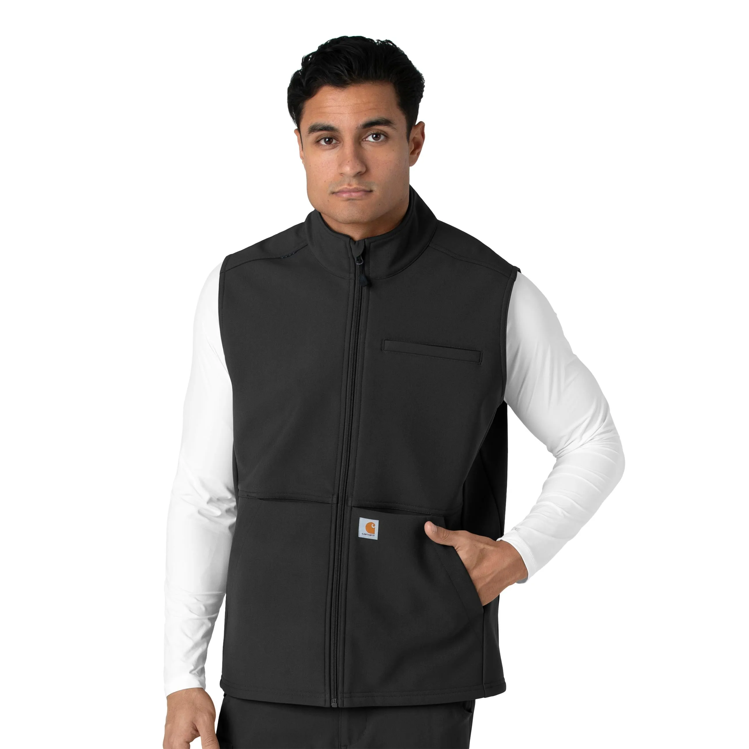 Carhartt Rugged Flex Men's Bonded Fleece Vest - Black All Over Print Technique