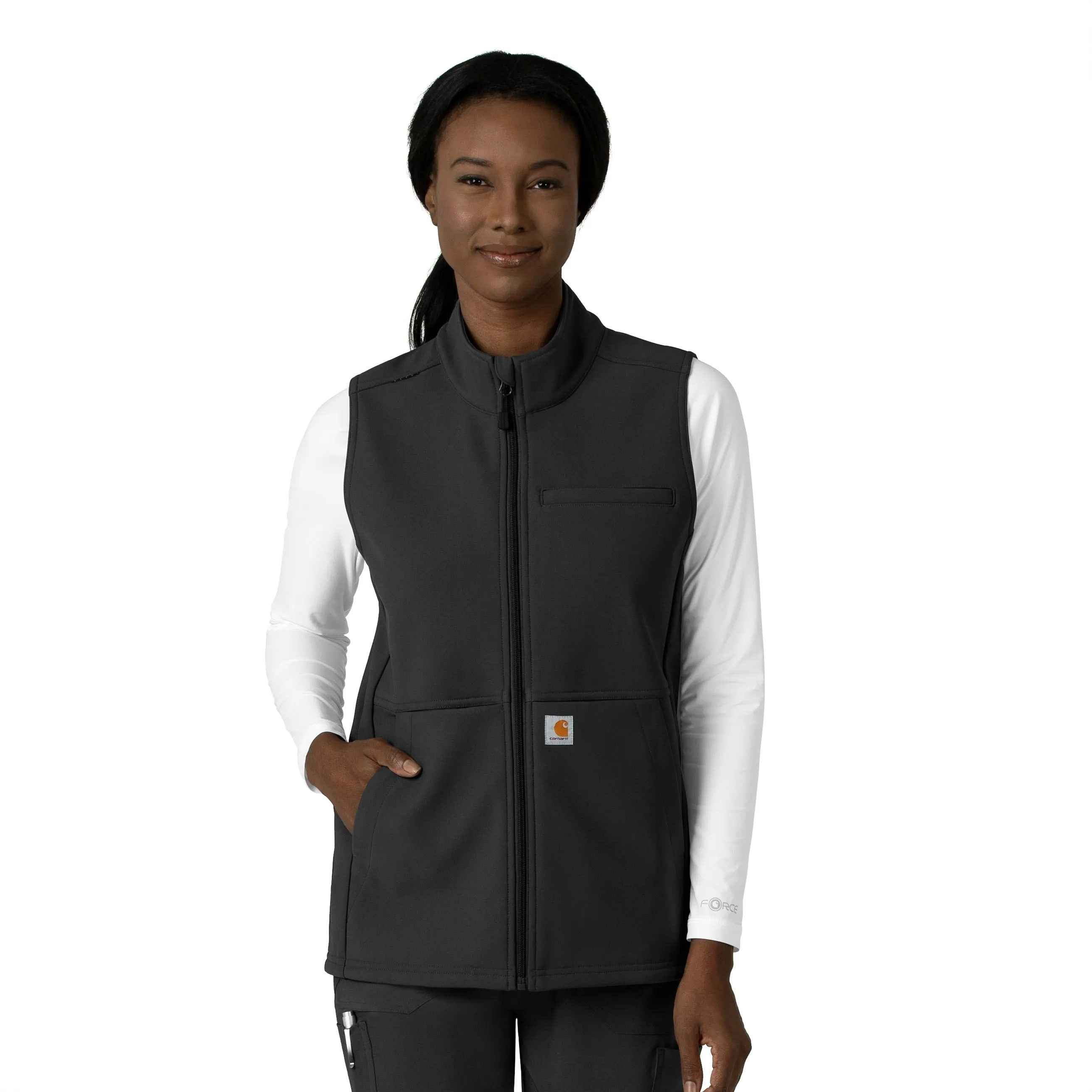 Carhartt Rugged Flex Women's Bonded Fleece Vest - Black Cold Weather