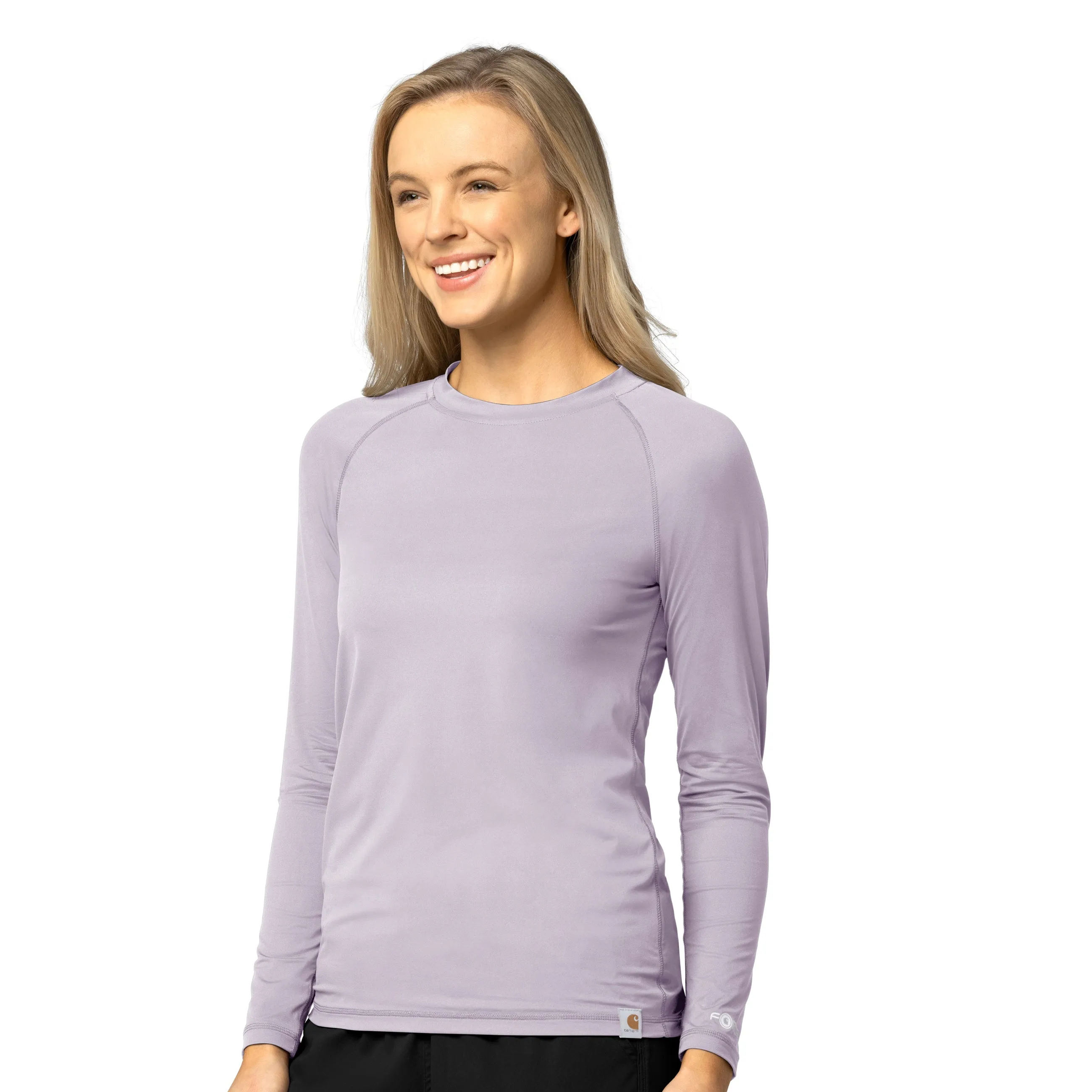 Odor Resistant Treatment Carhartt Women's Performance Long Sleeve Tee - Mica