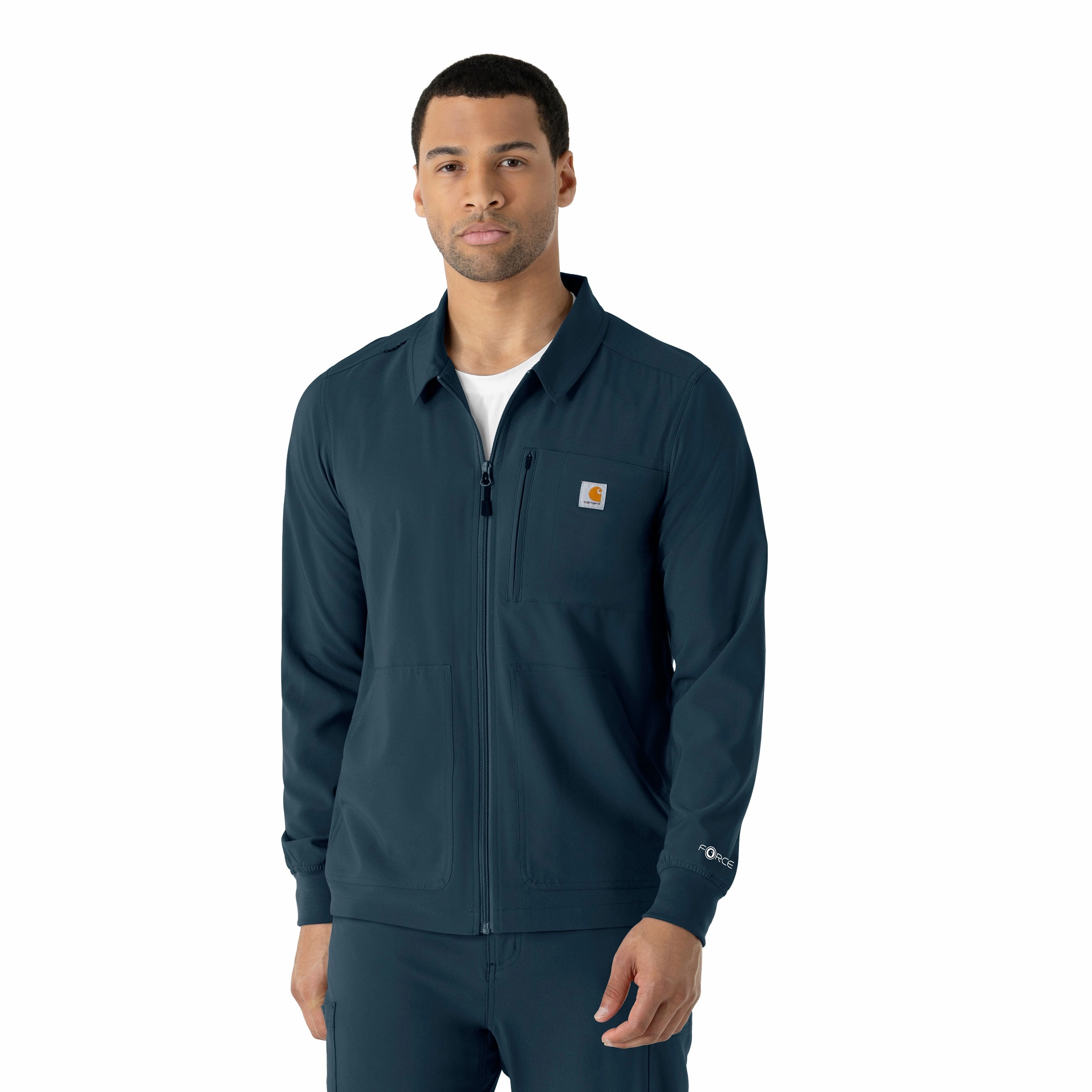 Fashion Week wallet Carhartt Force Cross-Flex Men's Lightweight Scrub Jacket - Navy