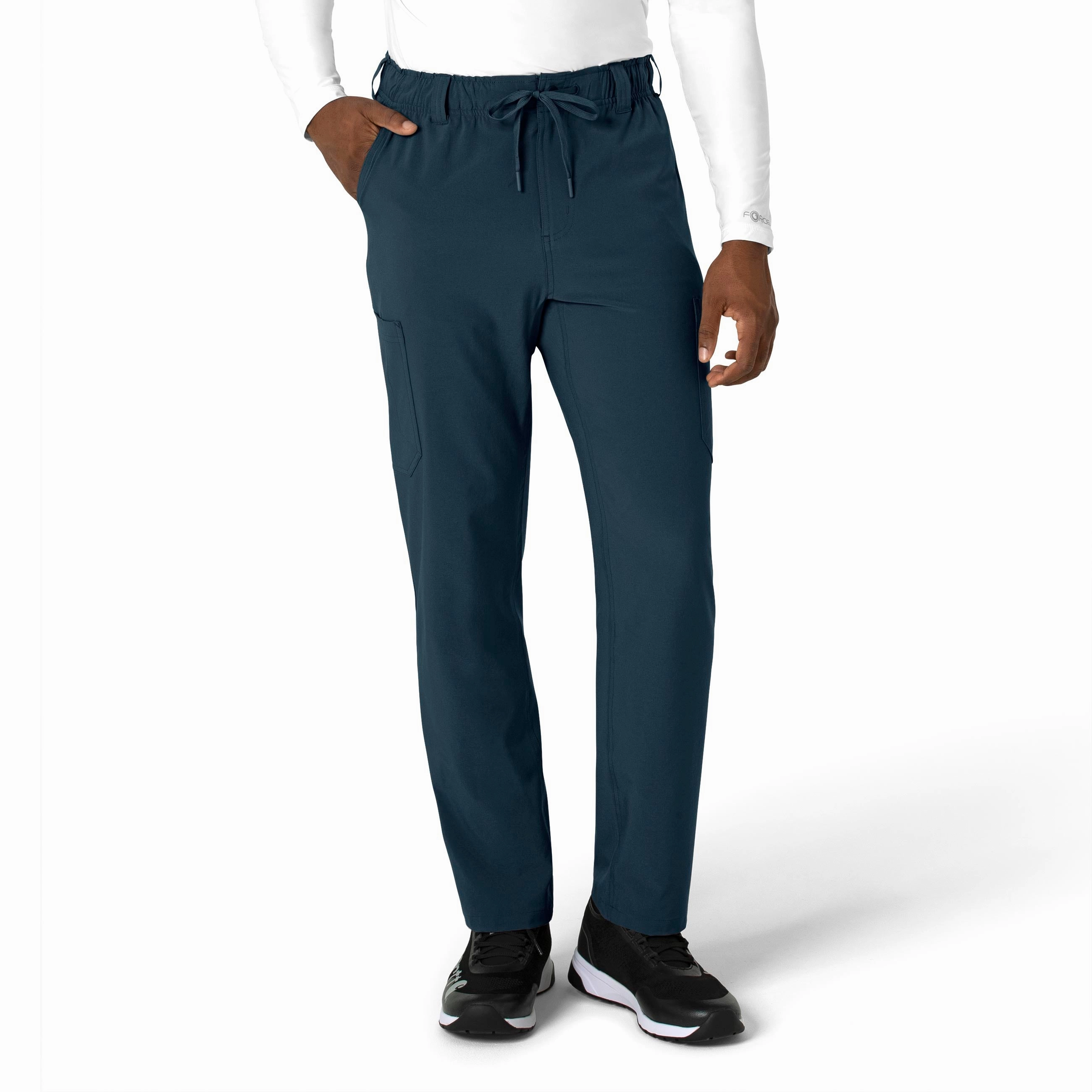 Stylish Fit Carhartt Force Cross-Flex Men's Straight Leg Scrub Pant - Deep Navy