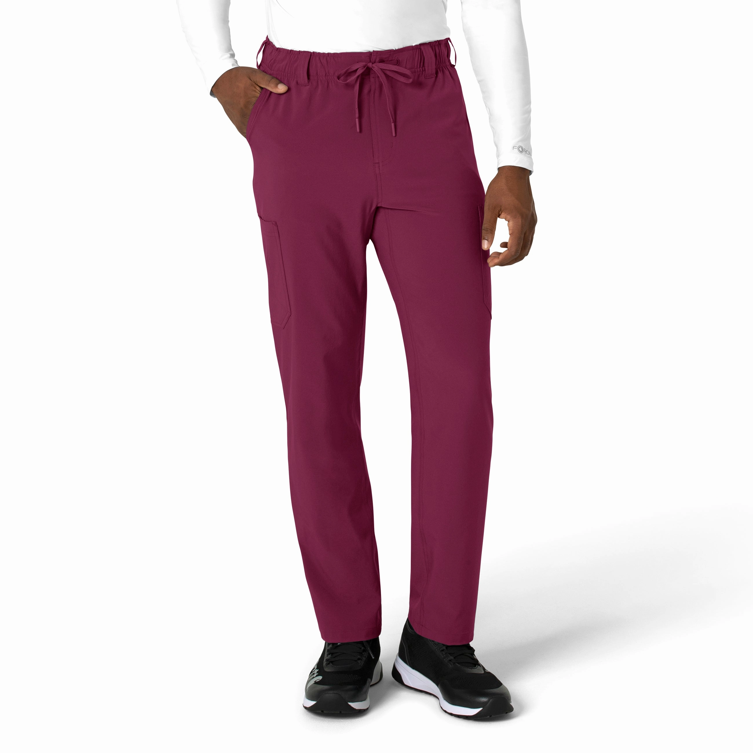 Carhartt Force Cross-Flex Men's Straight Leg Scrub Pant - Wine Stylish Wear