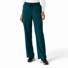 Slimline Fit Carhartt Force Cross-Flex Women's Boot Cut Scrub Pant - Caribbean