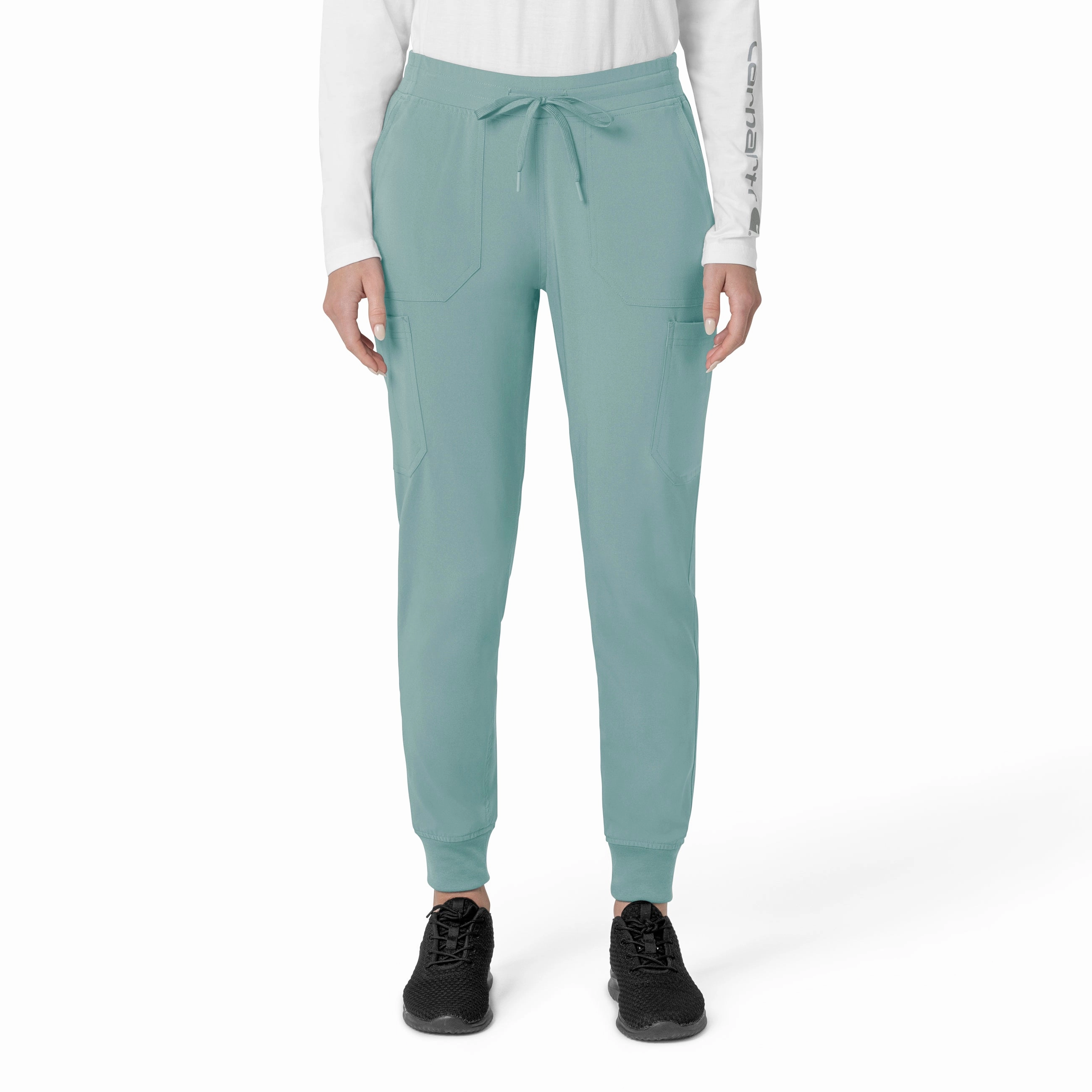 Body Movement Smart Look Carhartt Force Cross-Flex Women's Cargo Jogger Scrub Pant - Summer Blue