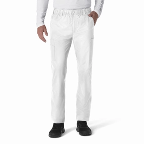 Carhartt Force Essentials Men's Straight Leg Cargo Scrub Pant - White Reversible design Layering Essential