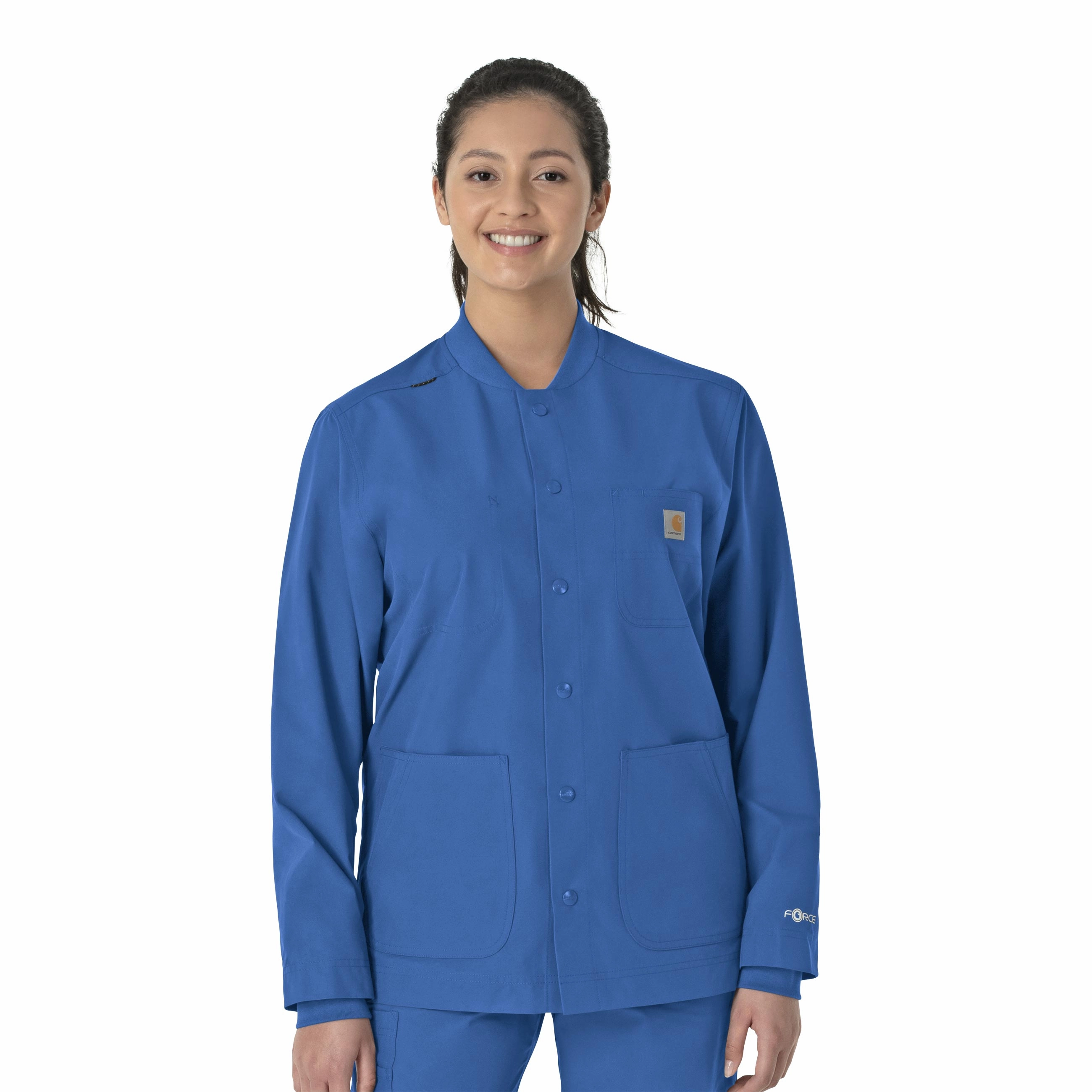 Carhartt Force Essentials Unisex Chore Coat - Royal Sleek Layer