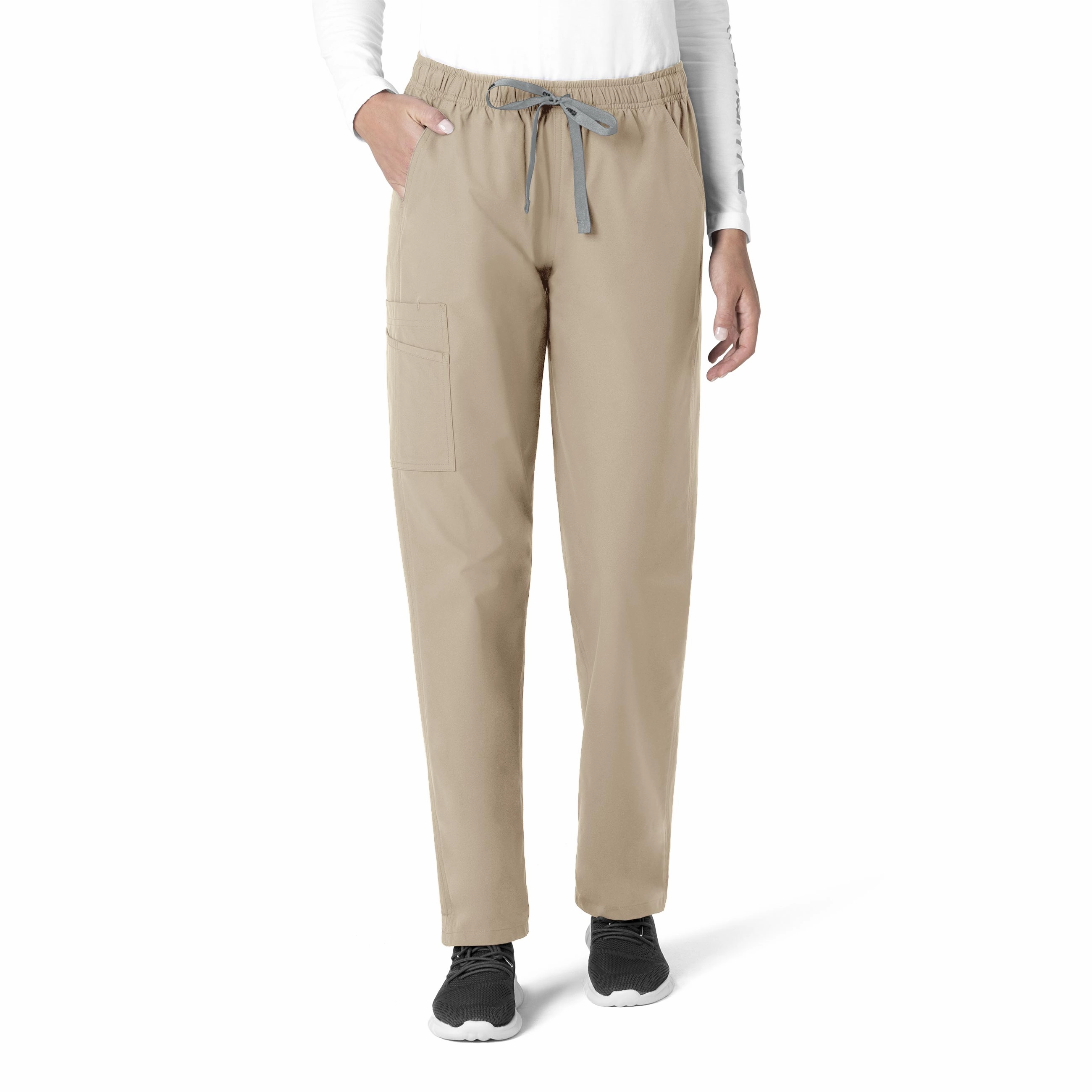 Quick Layer Carhartt Force Essentials Unisex Elastic Waist Cargo Scrub Pant - Khaki