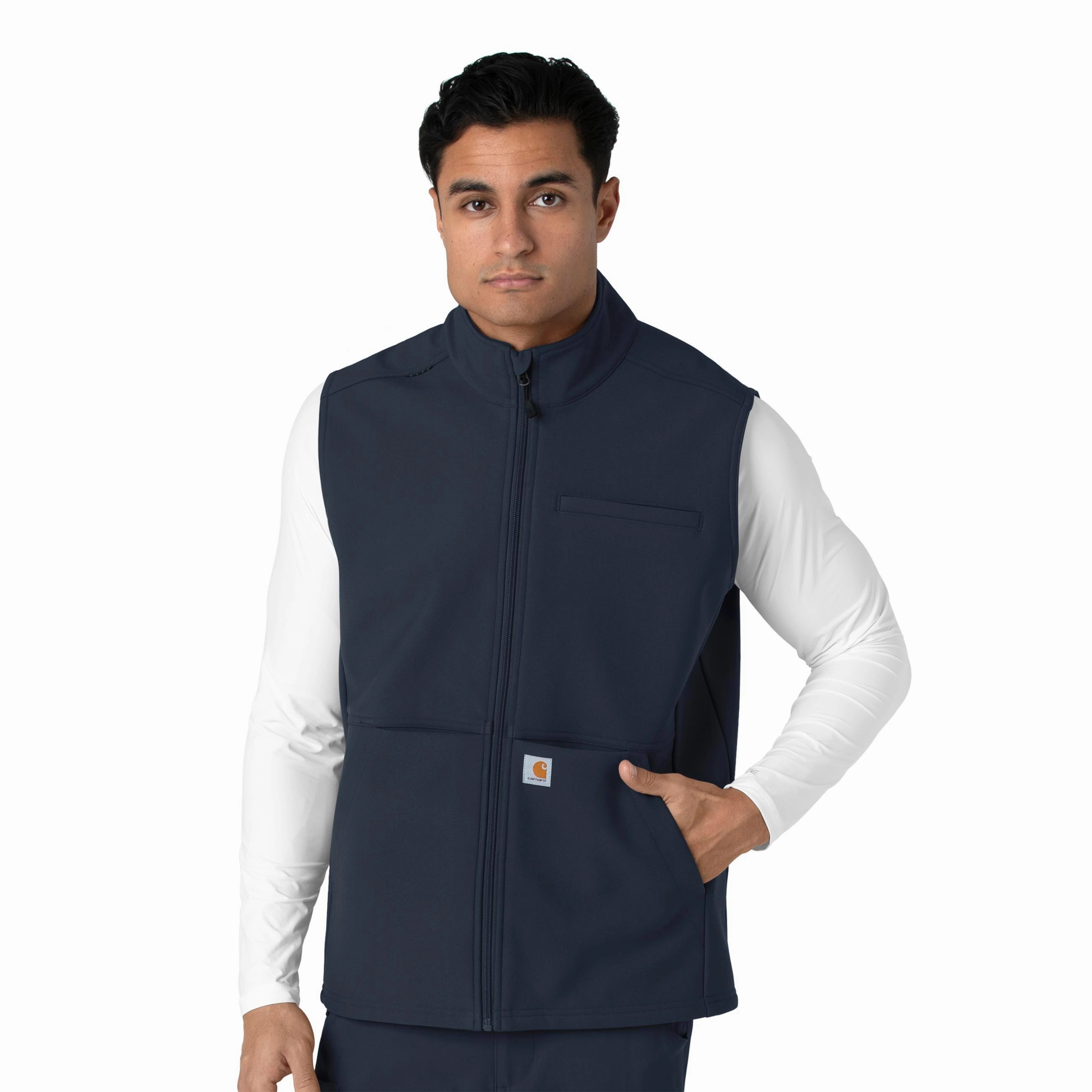 Essential Shield Temperature Adaptive Fabric Carhartt Rugged Flex Men's Bonded Fleece Vest - Navy