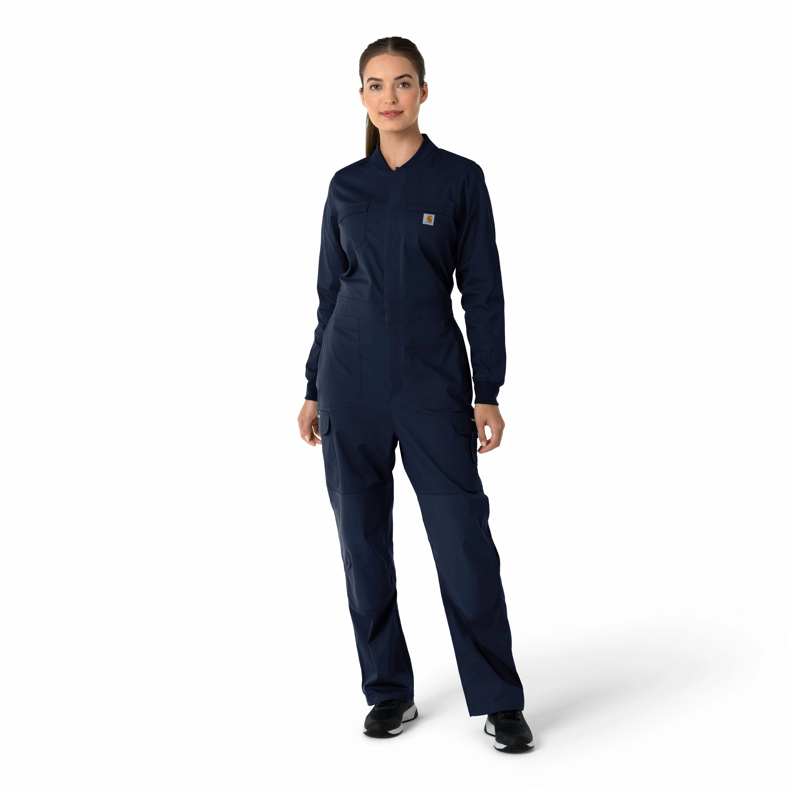 Carhartt Rugged Flex RSCU Women's Ripstop Coverall - Dark Navy Flattering Cut