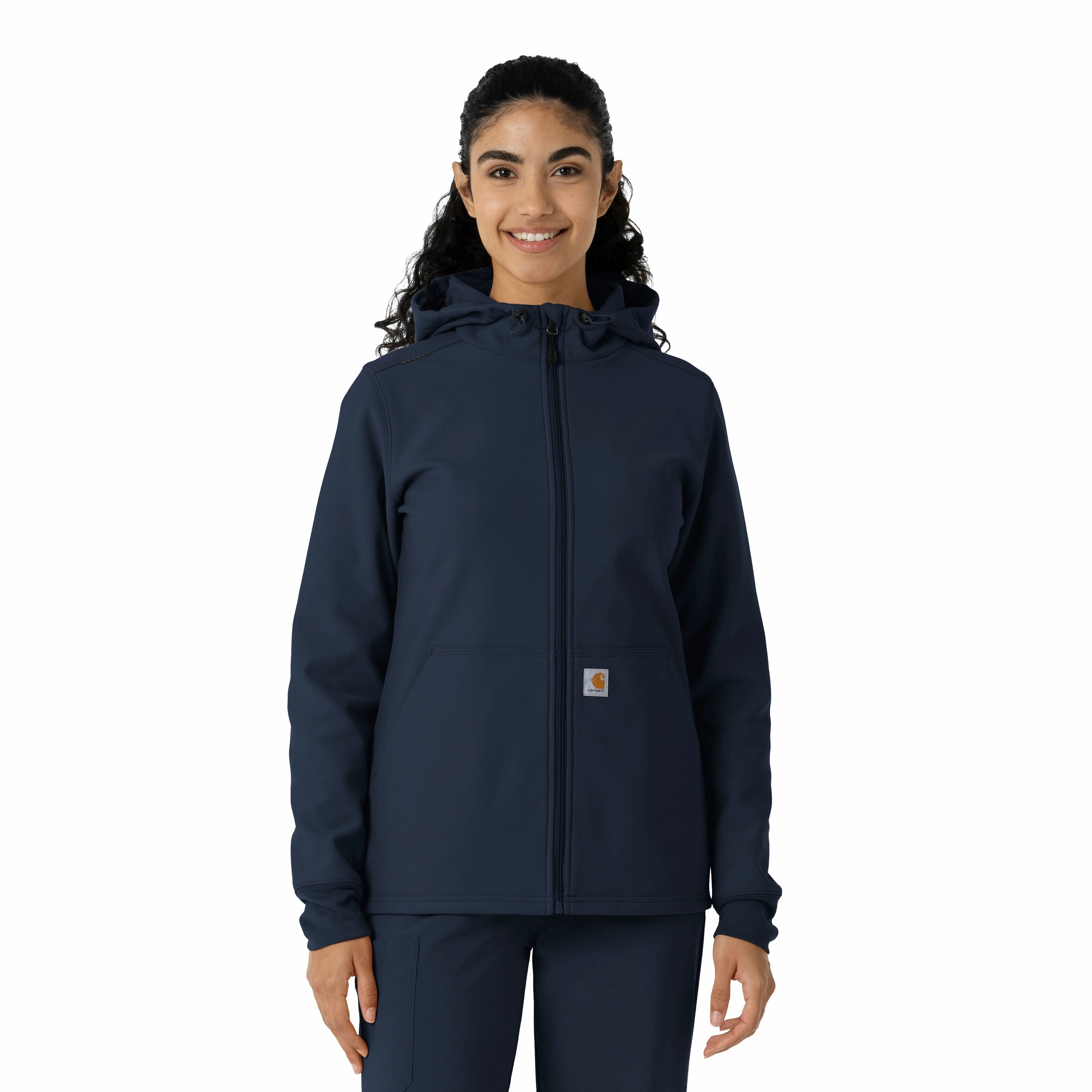 Fearlessness Warm Core Carhartt Women's Bonded Fleece Hoodie - Navy
