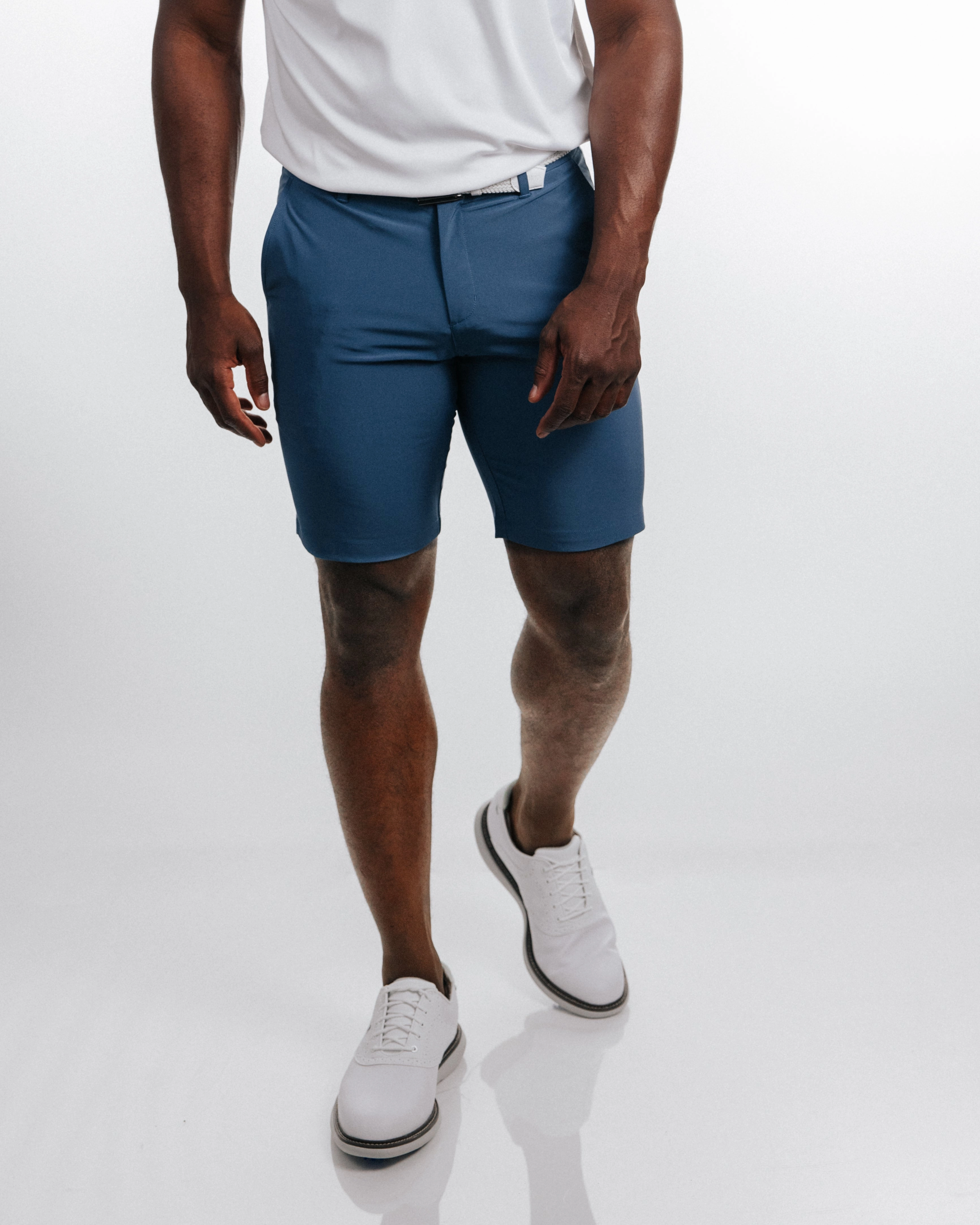 Men's Slate Blue Golf Shorts poolside gear school outfit