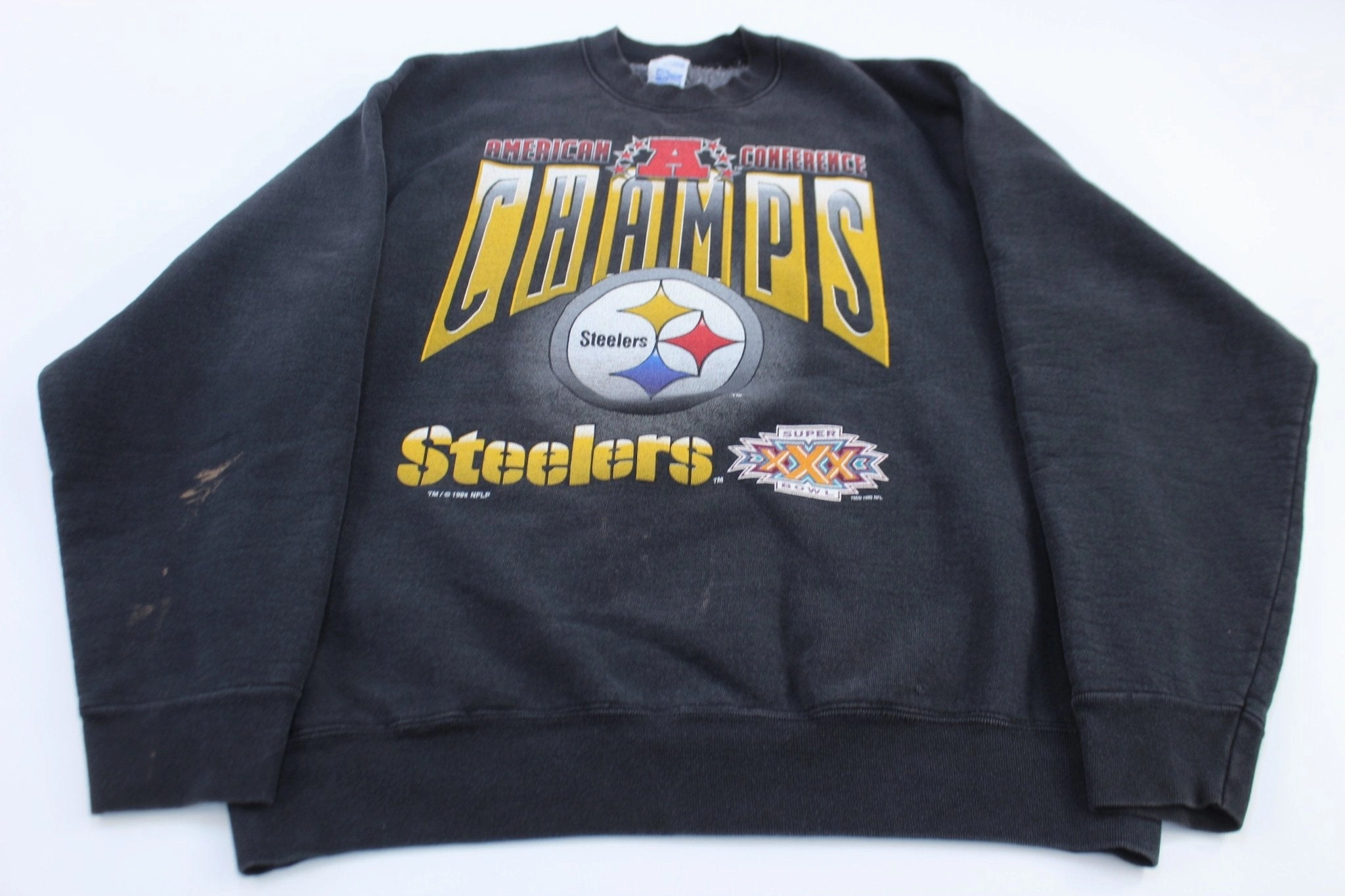 1996 Pittsburgh Steelers American Conference Champions Sweatshirt Brunch Outfit