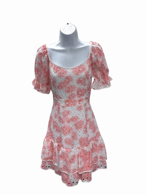 LowProfileZipper Style Option NWT Stellah Women's Eyelet Dress Pink S