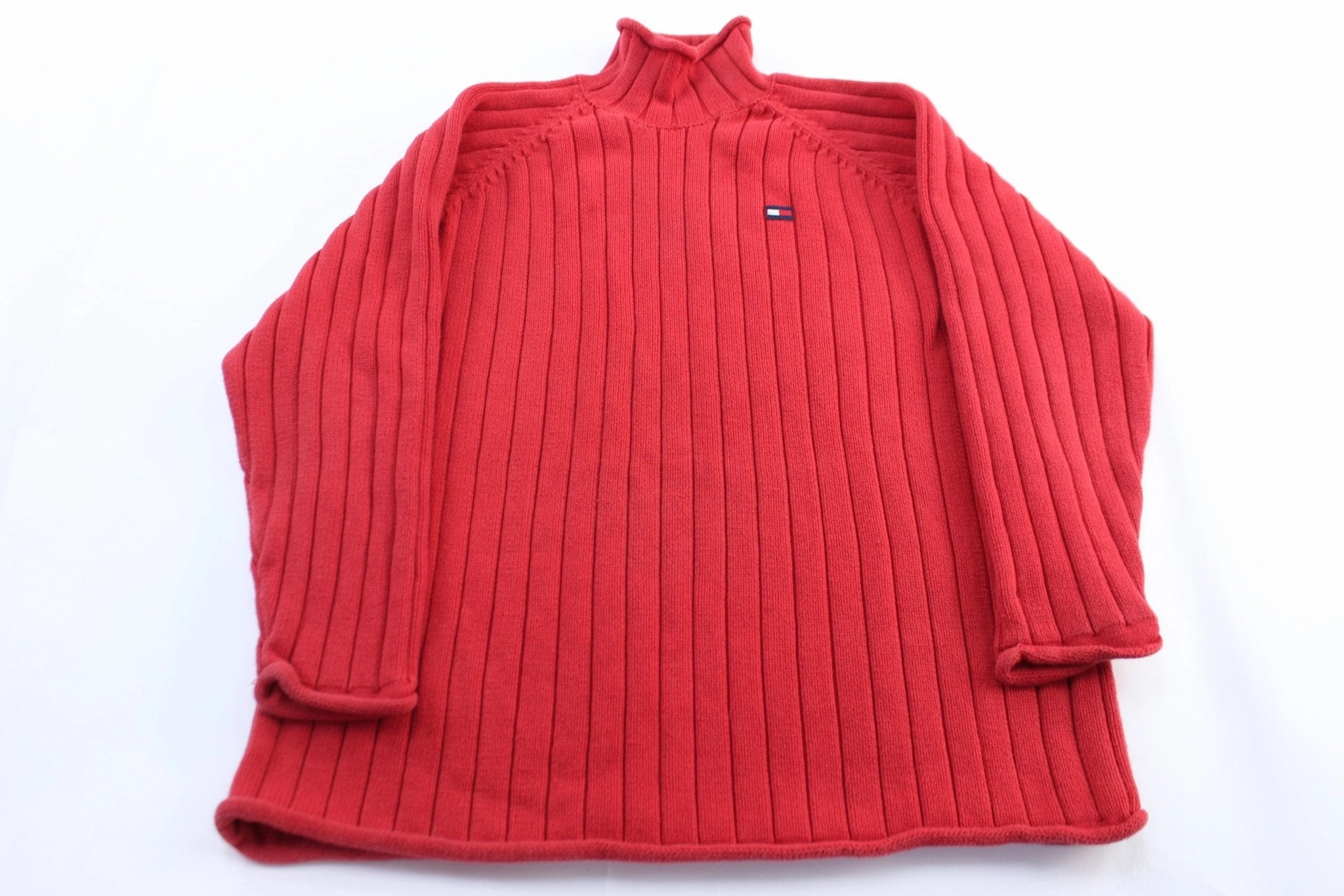 Fashion Layering Women's Tommy Hilfiger Red Pullover Sweater
