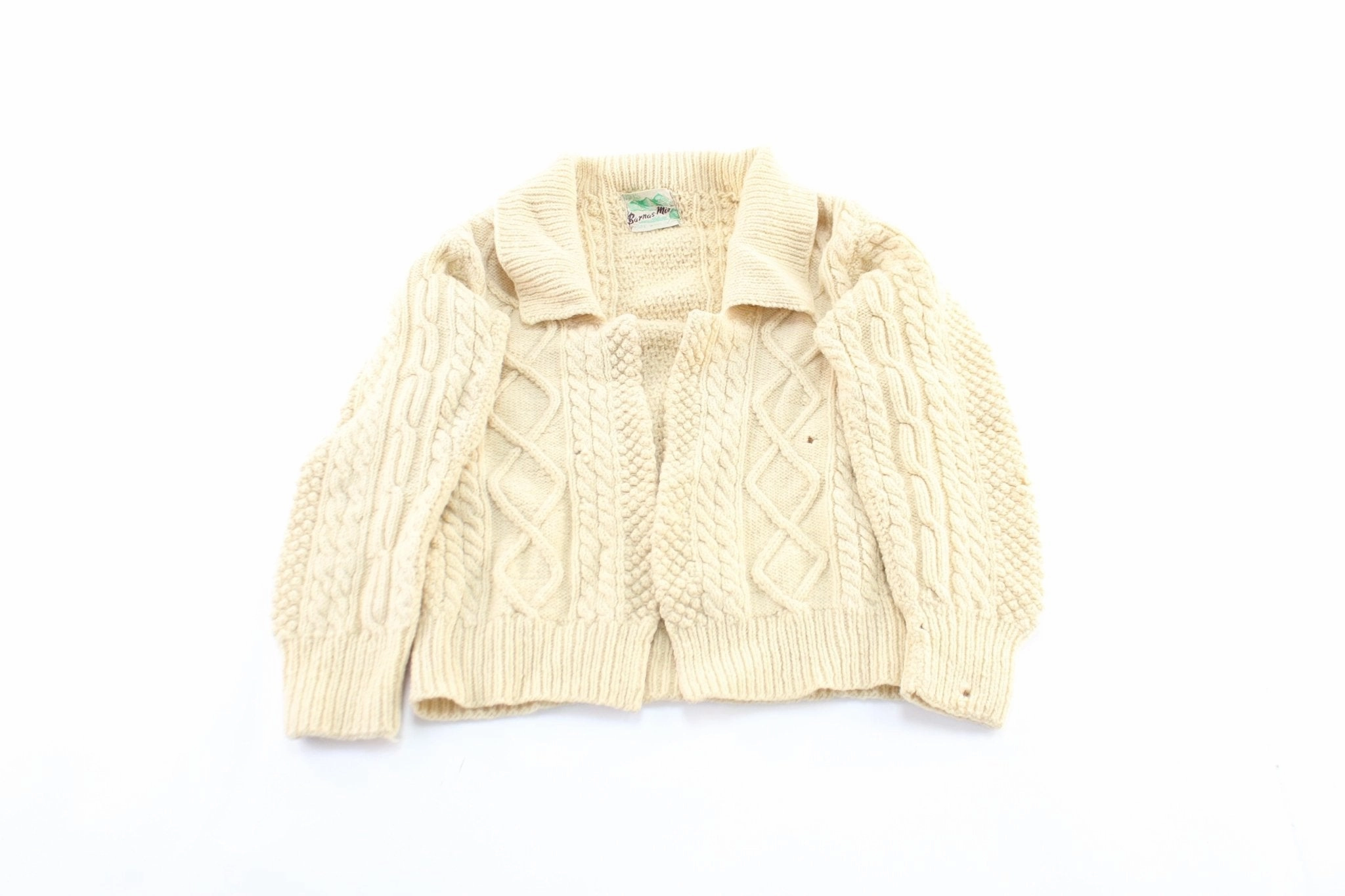 Unisex Design Comfy All Day 50's Barnas Mor Pure Wool Knitted Sweater