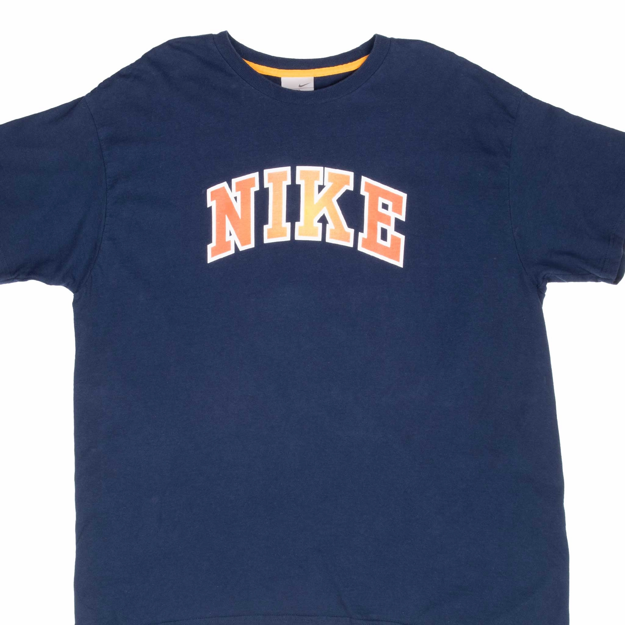 VINTAGE NIKE SPELLOUT BLUE TEE SHIRT 2000S 2XL Chilly Day Style Chic Comfort