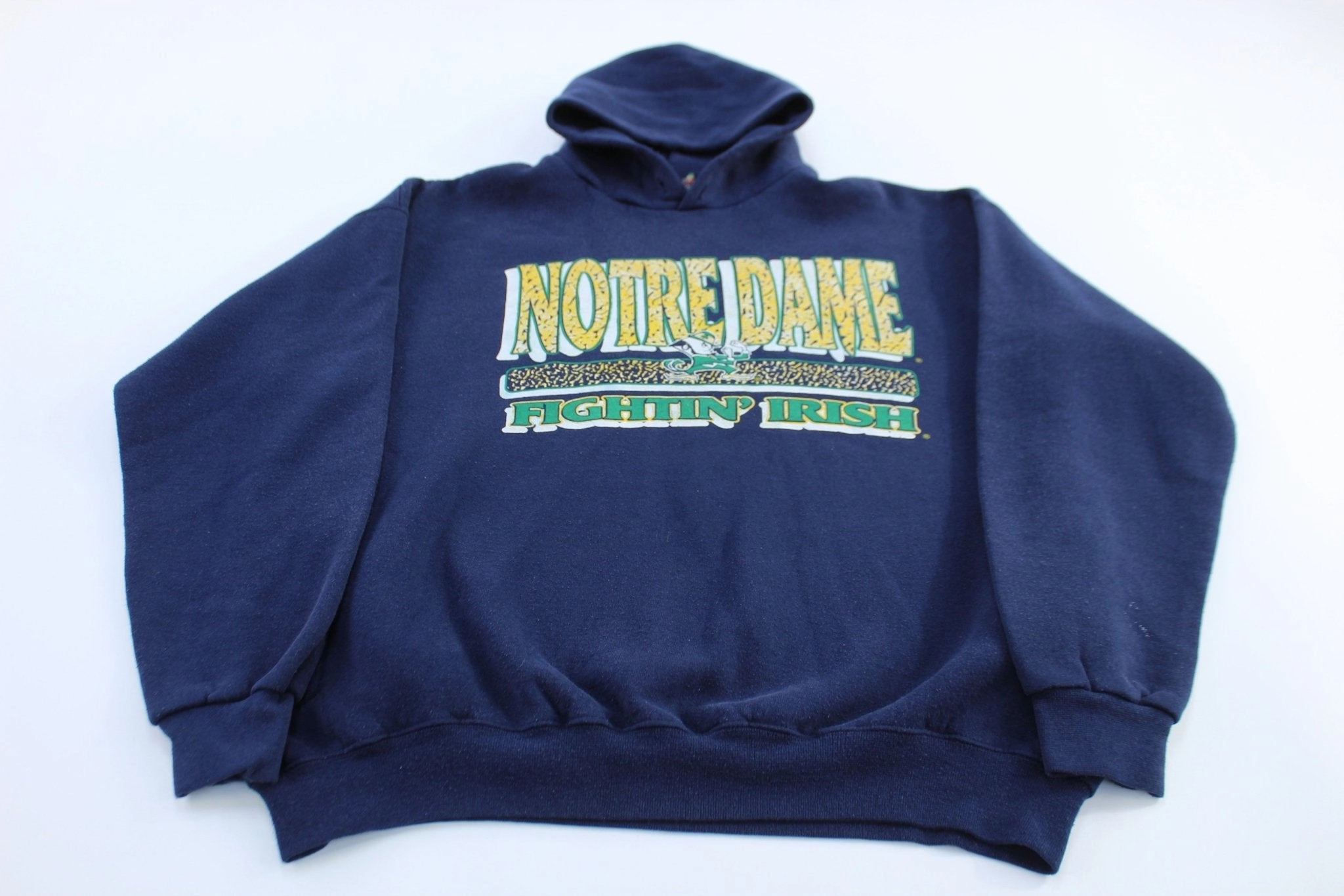 90's University of Notre Dame Fighting Irish Pullover Hoodie Outdoor Minimal