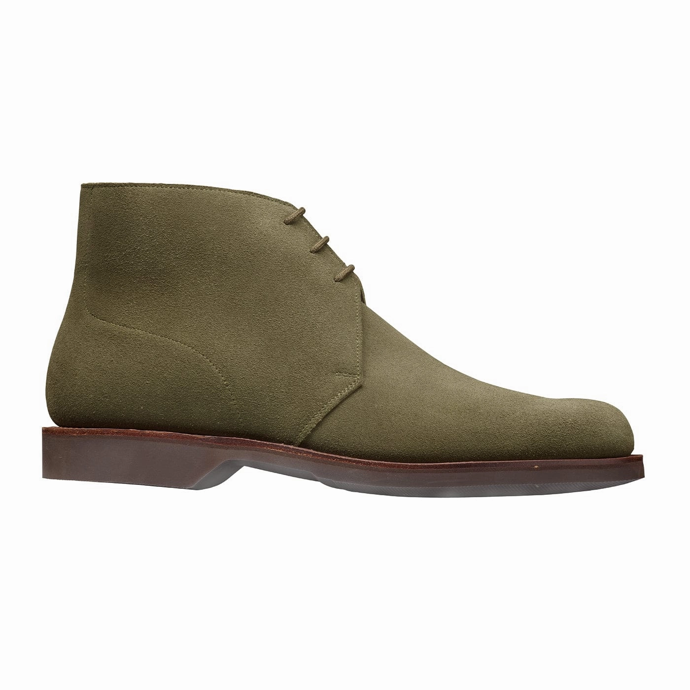 Breathable Anti Slip Sole Chukka 4 Olive Reverse Butt Suede