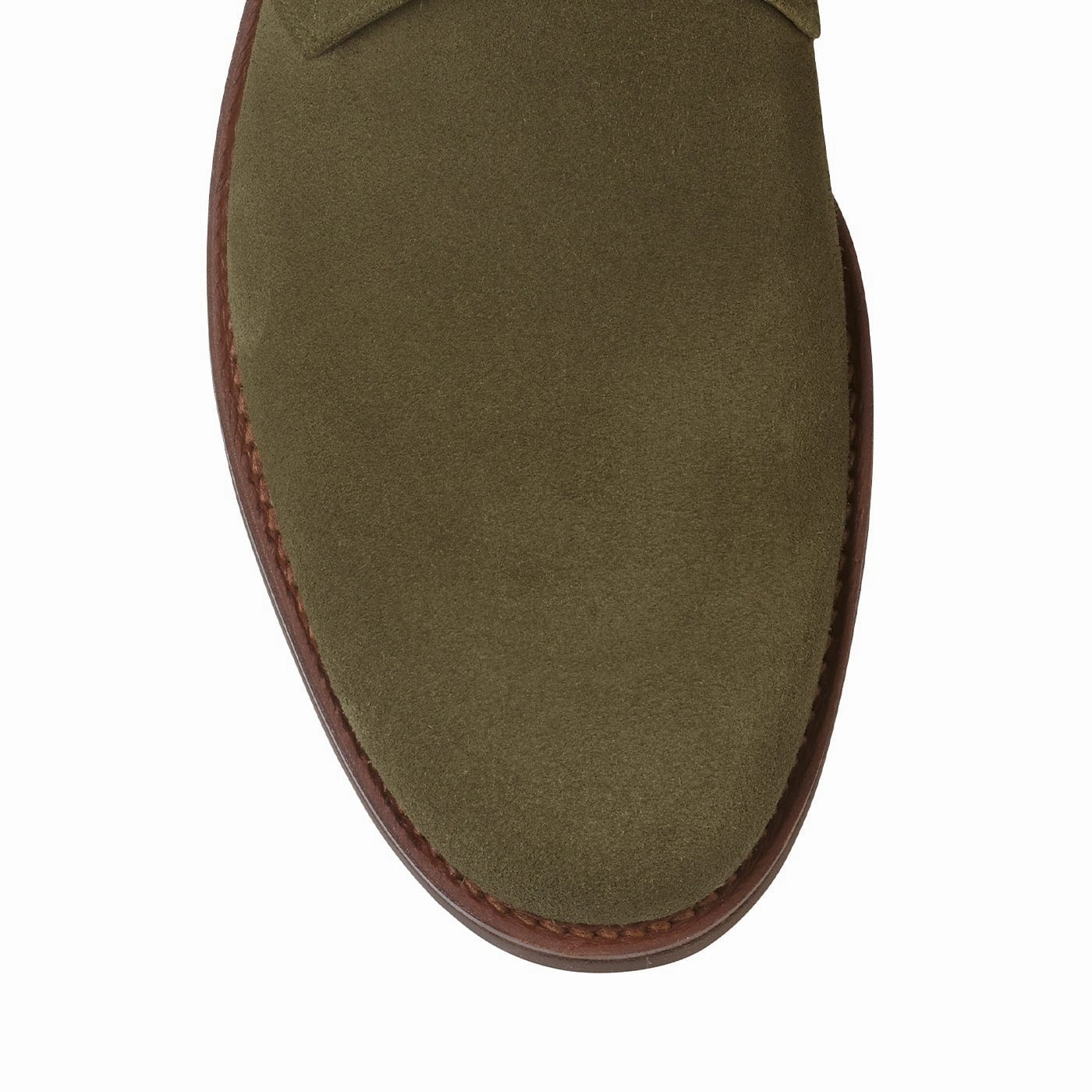 Noise Reducing Heel Urban Fashion Chukka 4 Olive Reverse Butt Suede