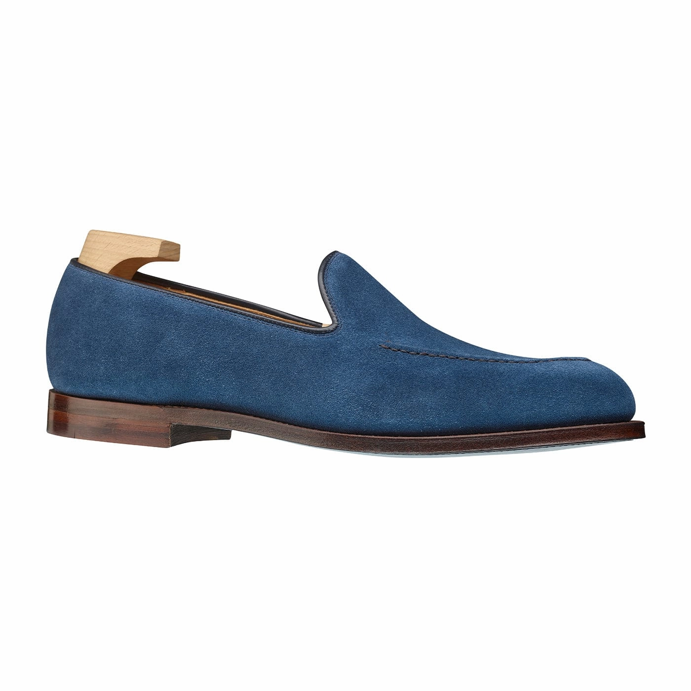 Camden Mid Blue Suede Flexible Support Hold Steps