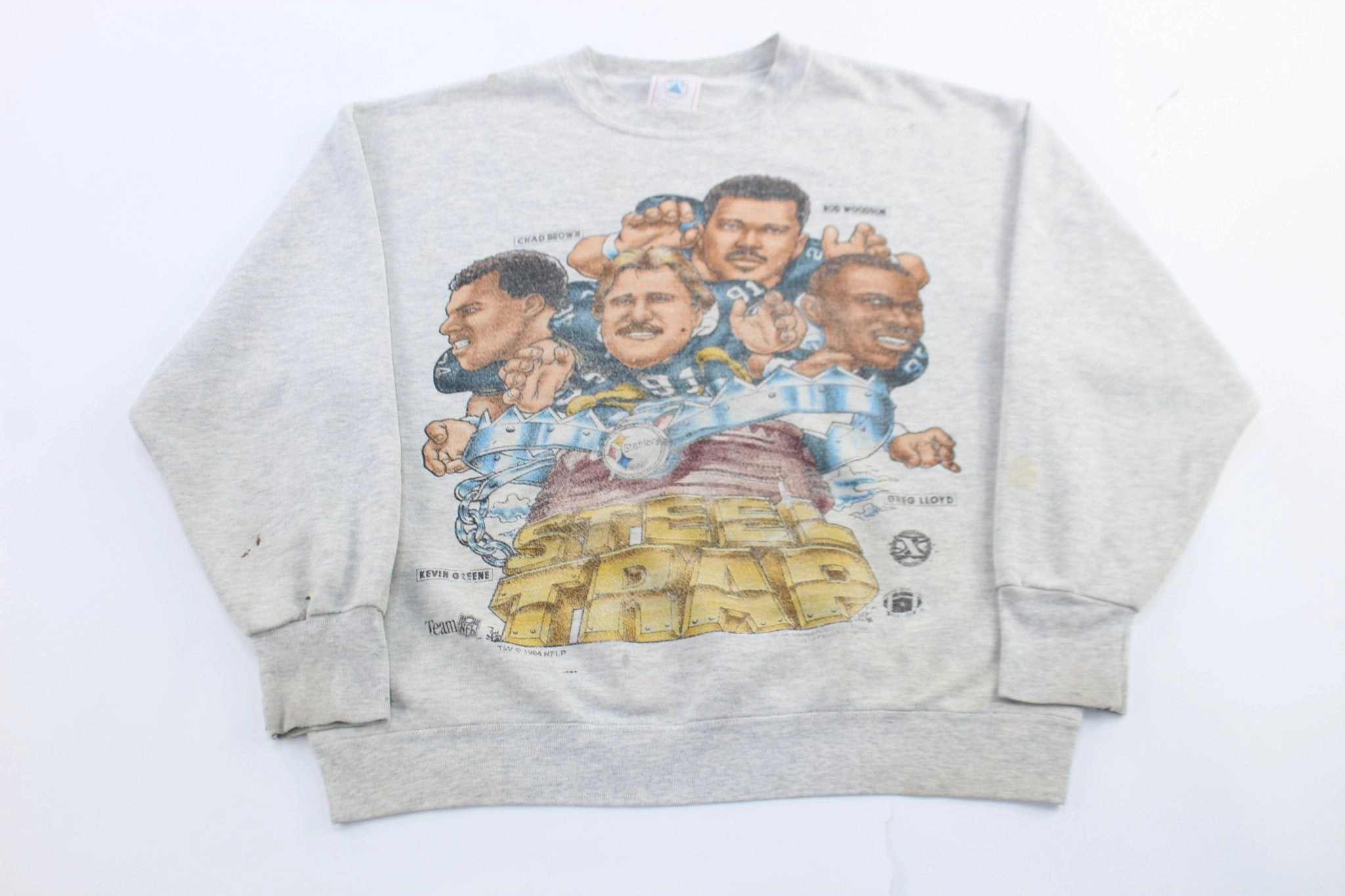 industry standard 1994 Pittsburgh Steelers Football Caricature Graphic Sweatshirt