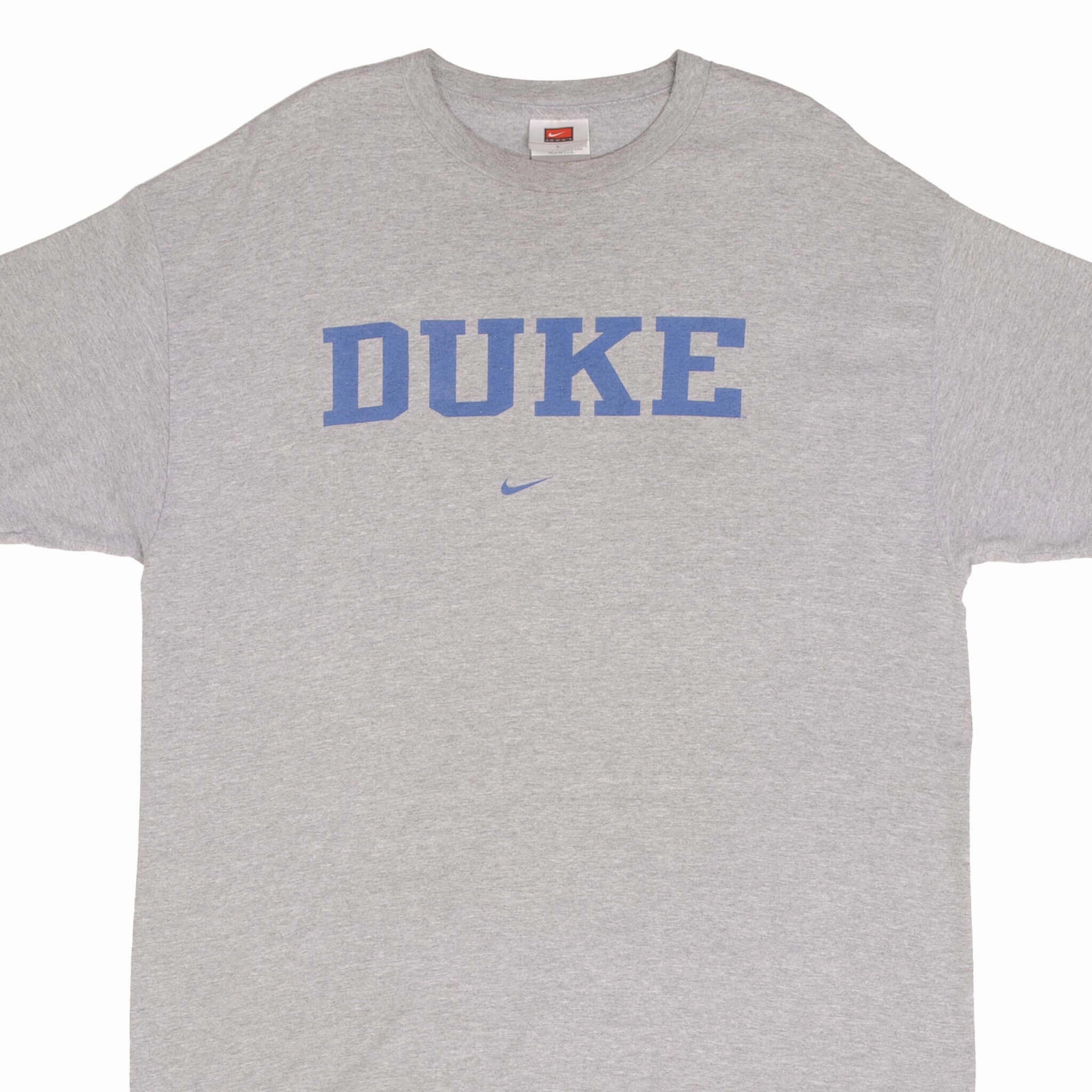 Durable Wear Trendy Layering VINTAGE NIKE CENTER SWOOSH NCAA DUKE UNIVERSITY TEE SHIRT 2000S SIZE LARGE