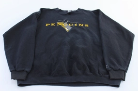 Youthful Vibe 90's Pittsburgh Penguins Hockey Embroidered Starter Sweatshirt