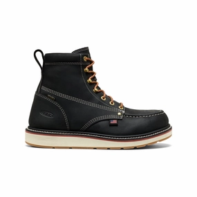 Men's Liberty 6" Waterproof Boot (Carbon Toe)  |  Black/Gum Wide Cut Trail grip