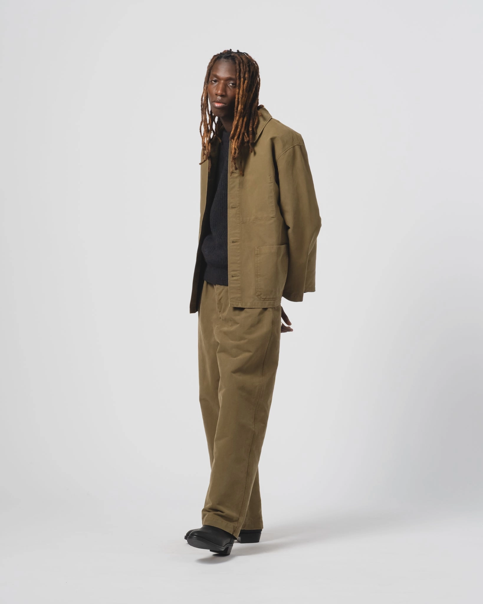 Coach Jacket Nebraska Cotton Fossil Green Active Commute Cold Day