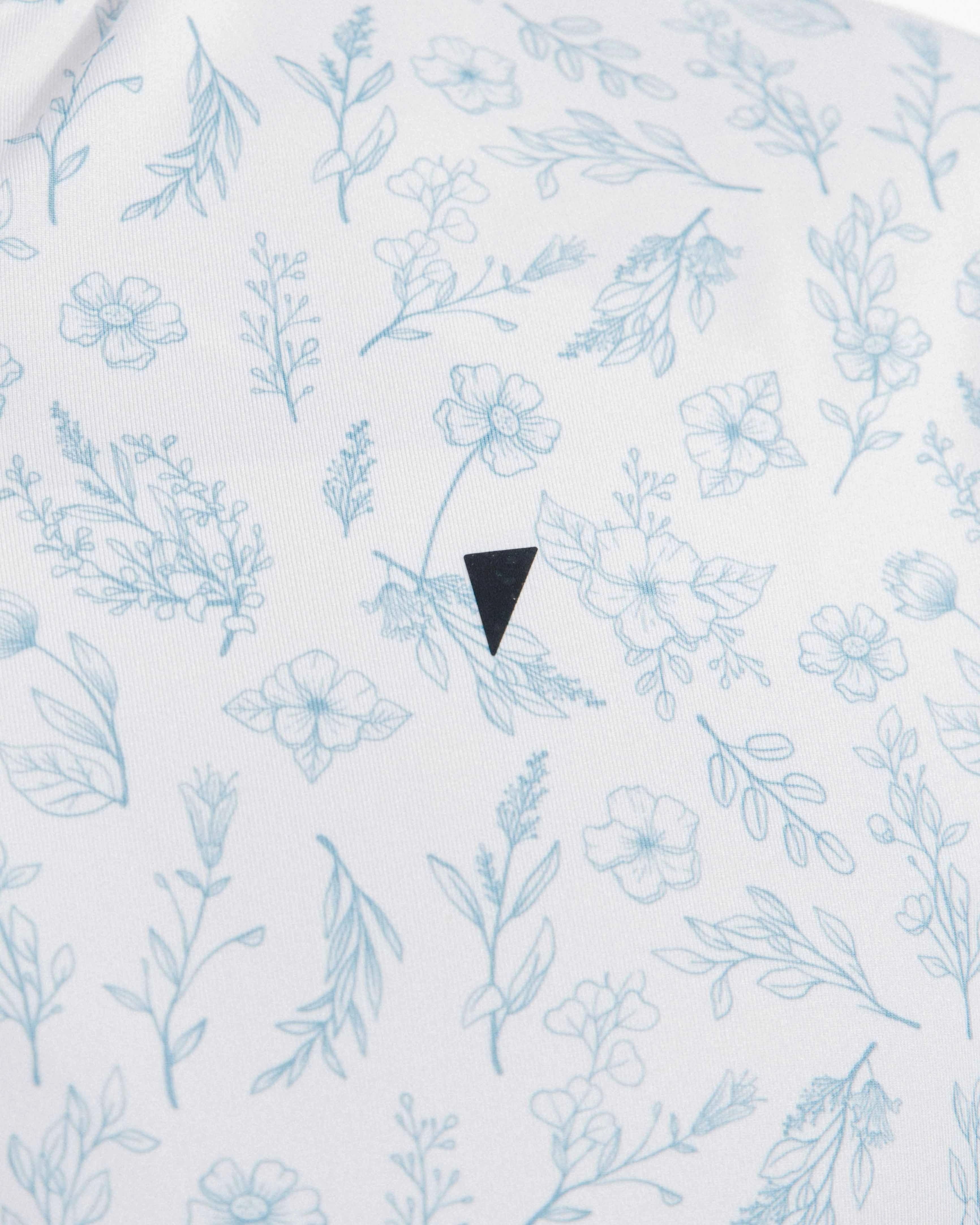 Slate Floral Blade Polo Perfect Layer Outdoor Adventure