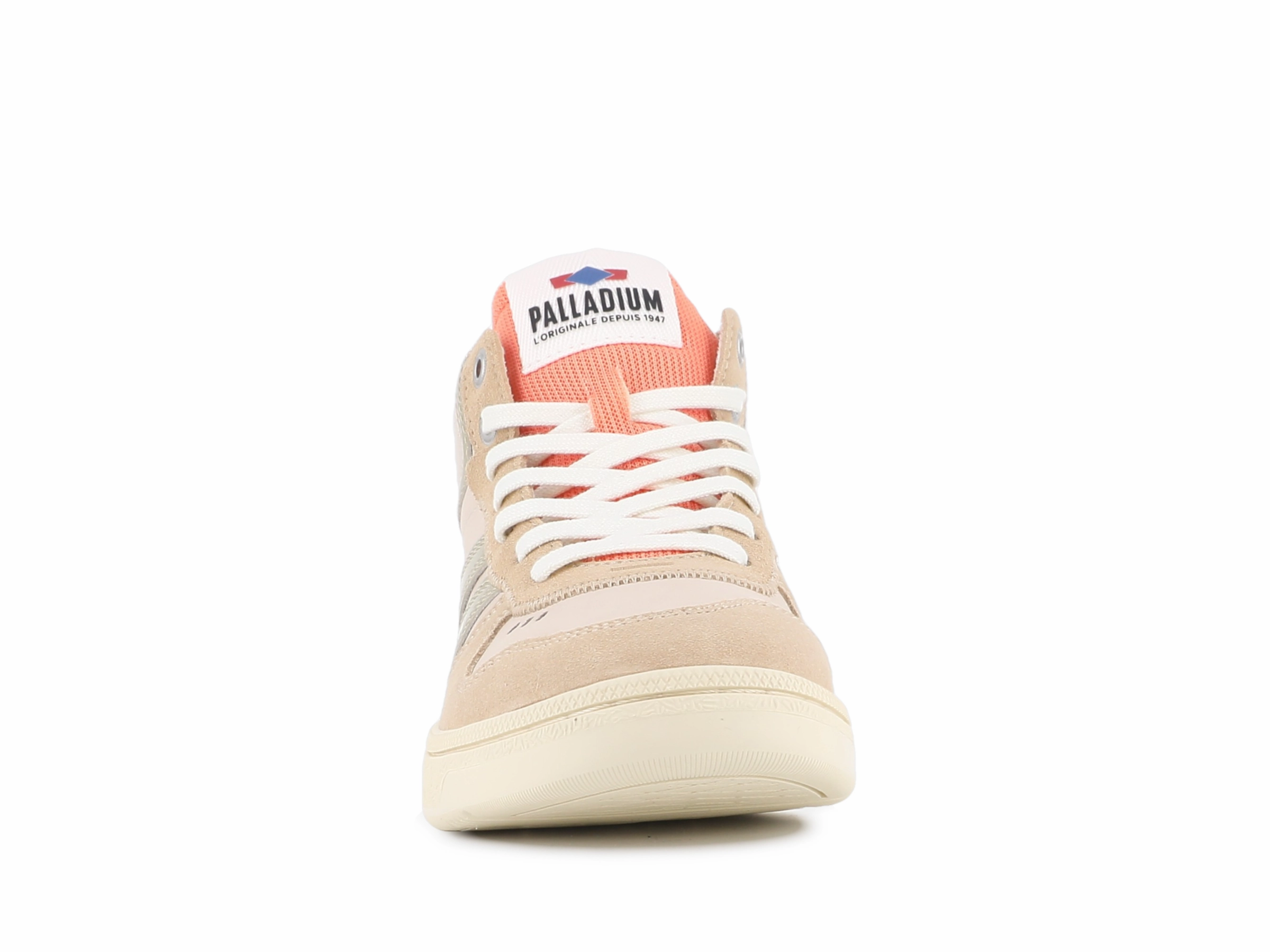 79503-114-M | PALLACUP CHUKKA LTH | ALMOND MILK/GOLD High Support Knit Fabric Integration
